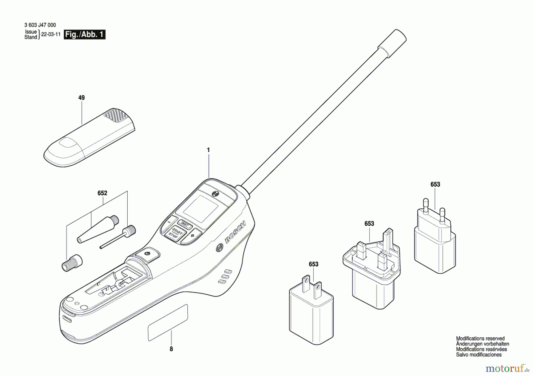  Bosch Werkzeug Luftpumpe EasyPump Seite 1
