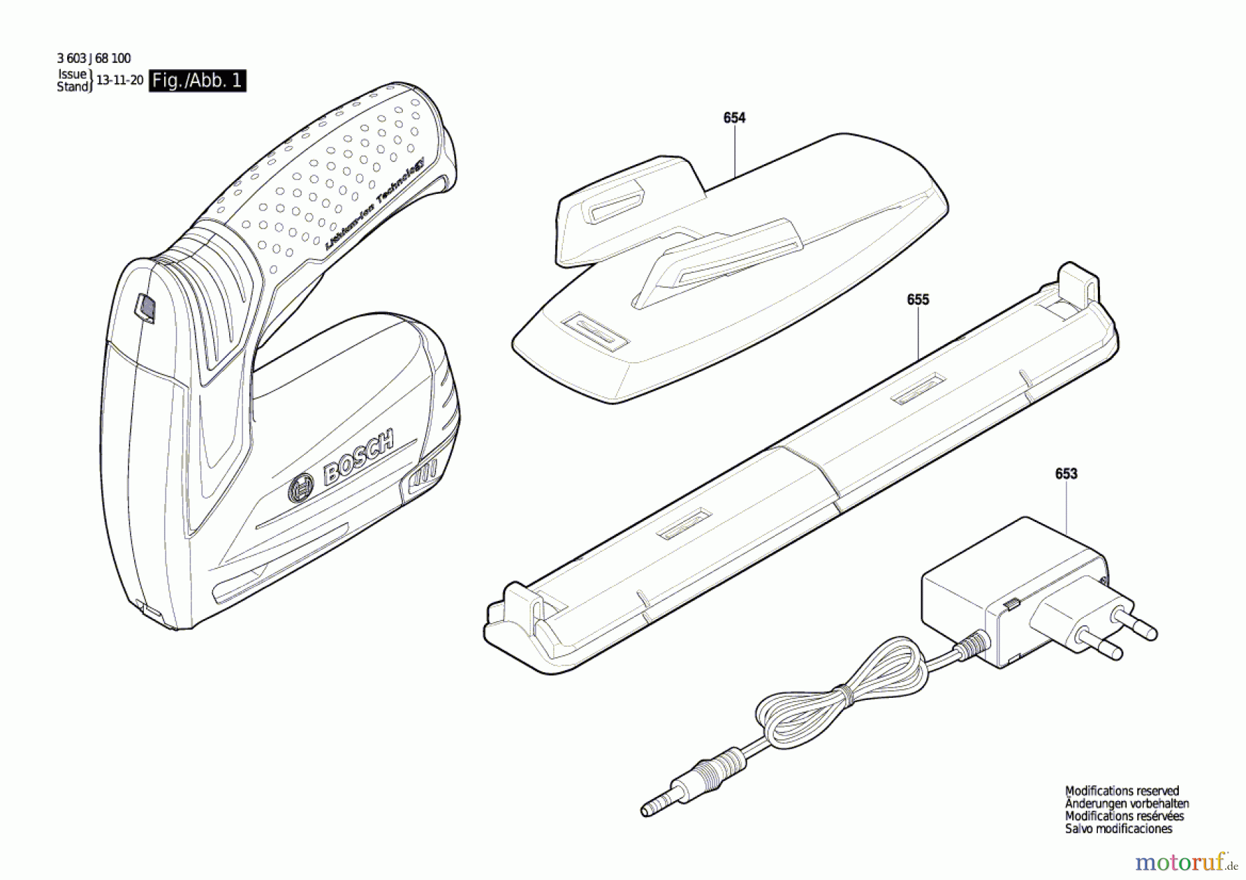  Bosch Werkzeug Tacker PTK 3,6 LI Seite 1