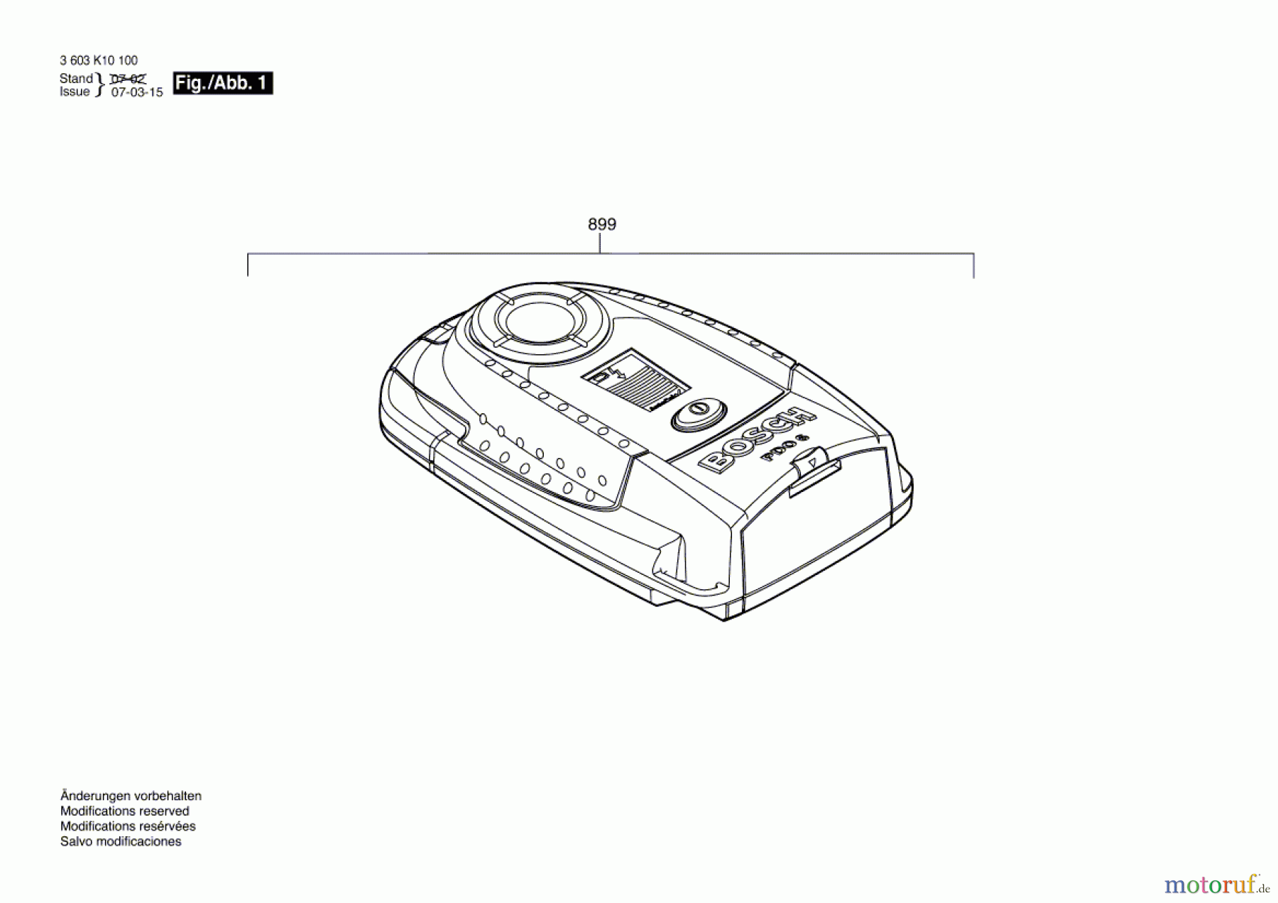  Bosch Werkzeug Universalortungsgerät PDO 6 Seite 1