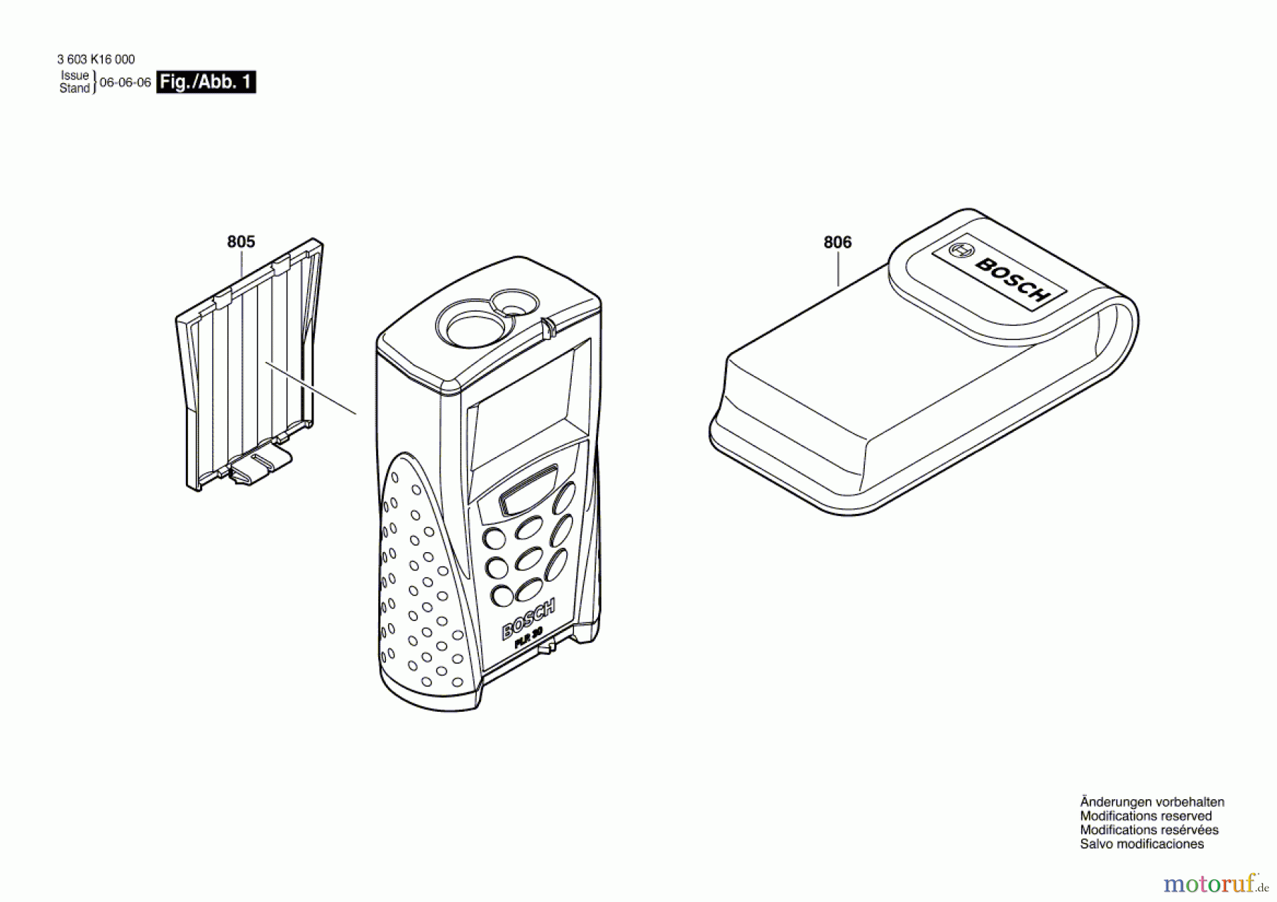  Bosch Werkzeug Entfernungsmesser PLR 30 Seite 1