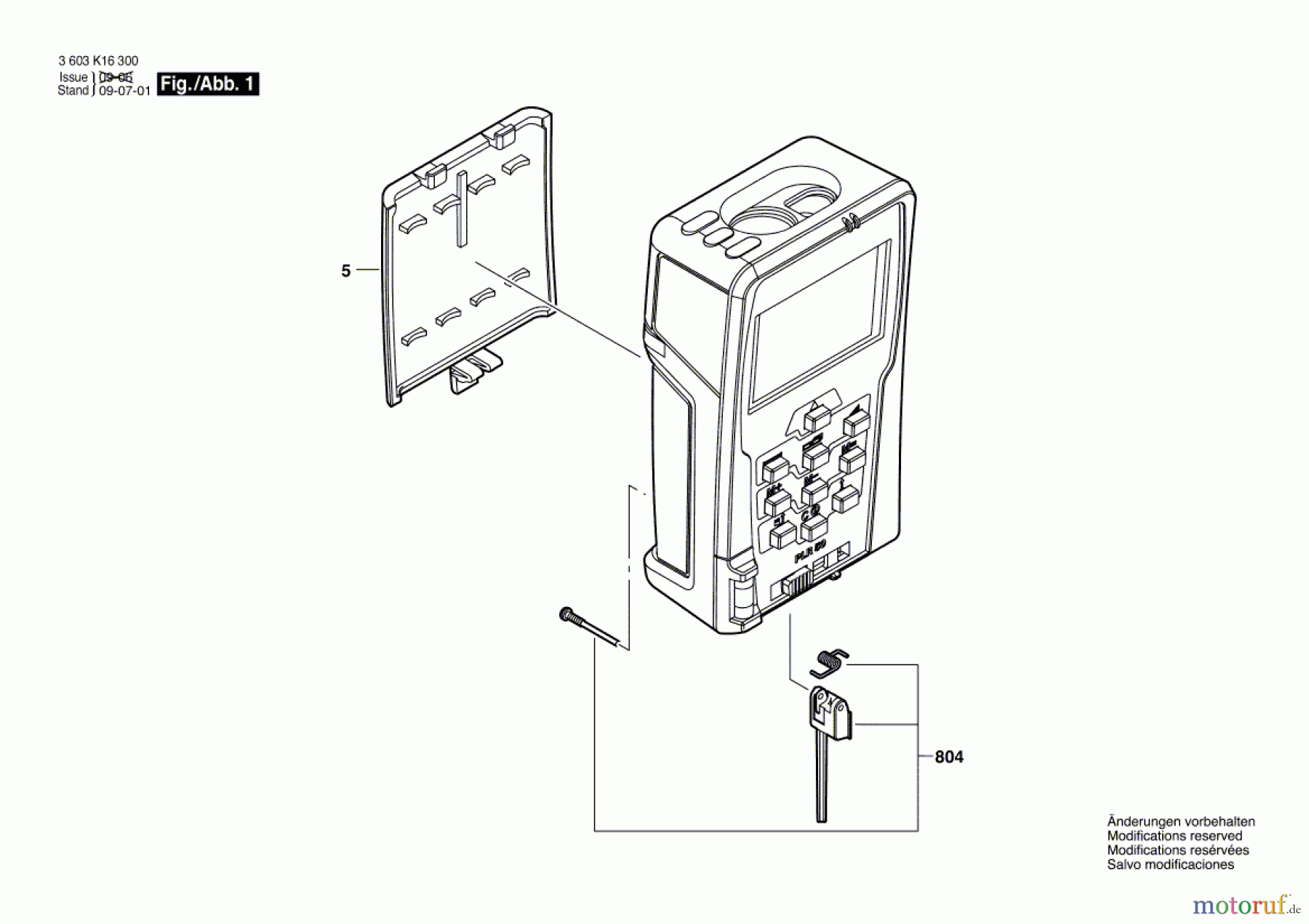  Bosch Werkzeug Entfernungsmesser PLR 50 Seite 1