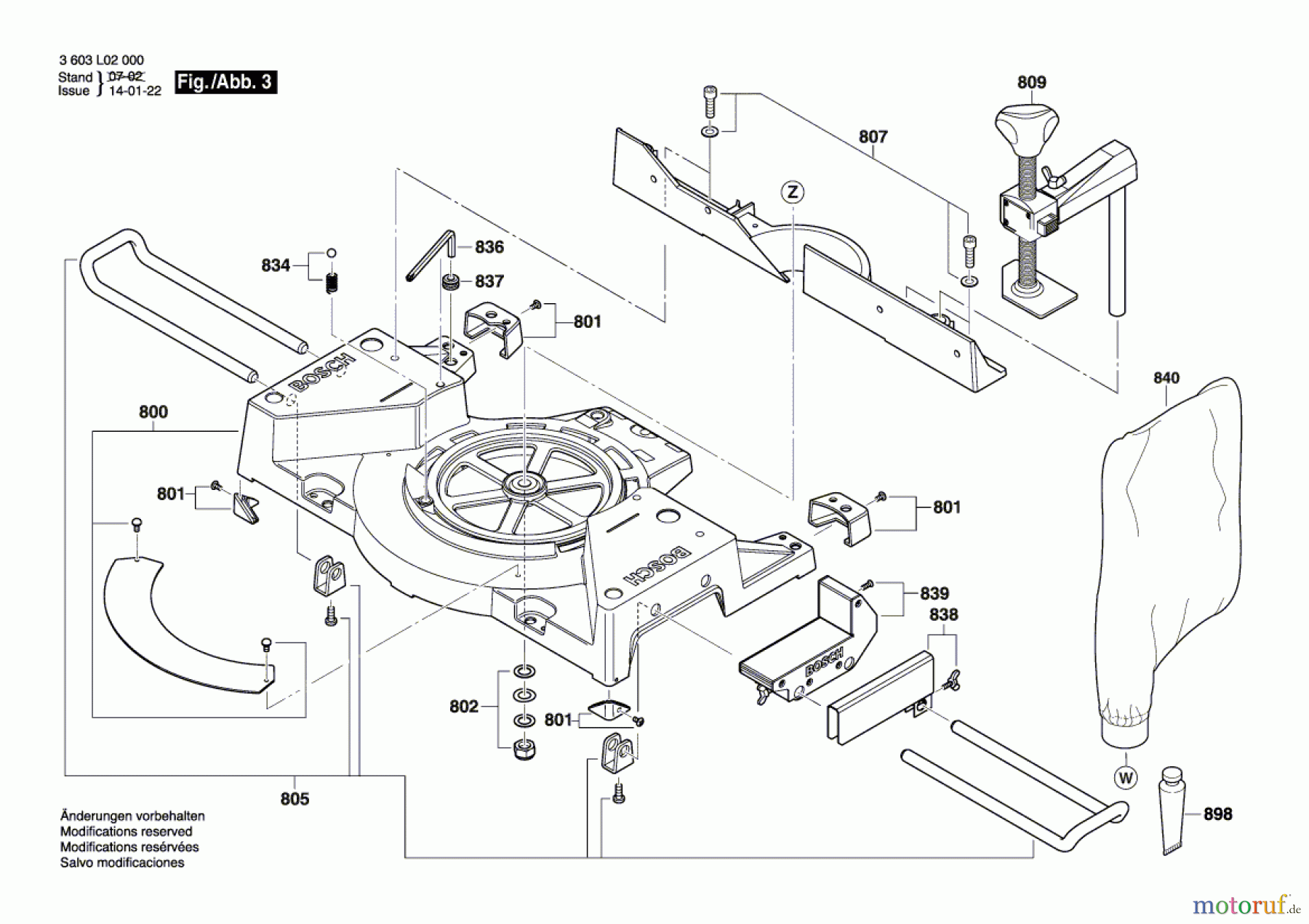  Bosch Werkzeug Kapp-/Zugsäge PCM 8 S Seite 3
