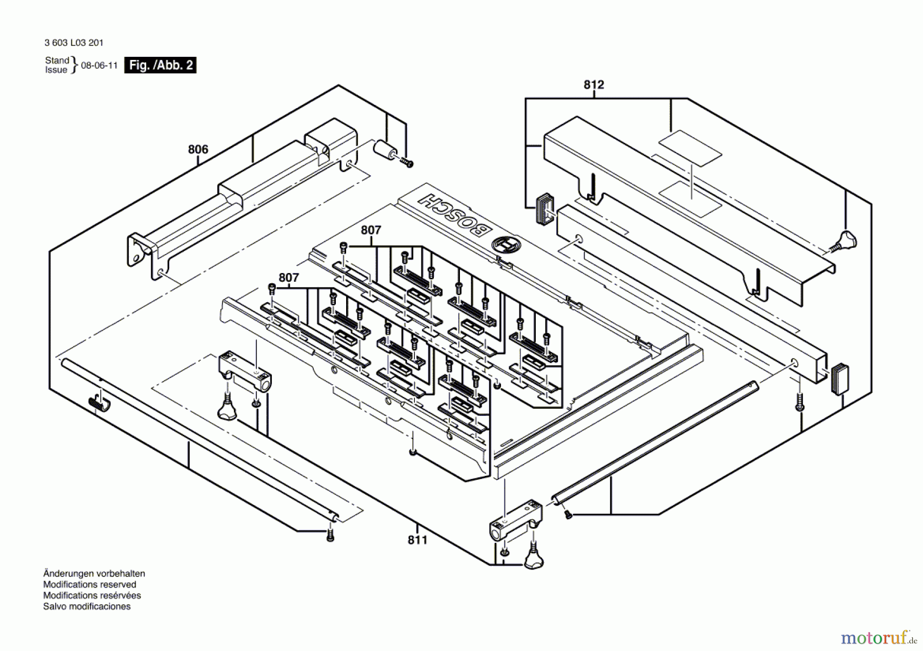  Bosch Werkzeug Tischkreissäge PTS 10 Seite 2