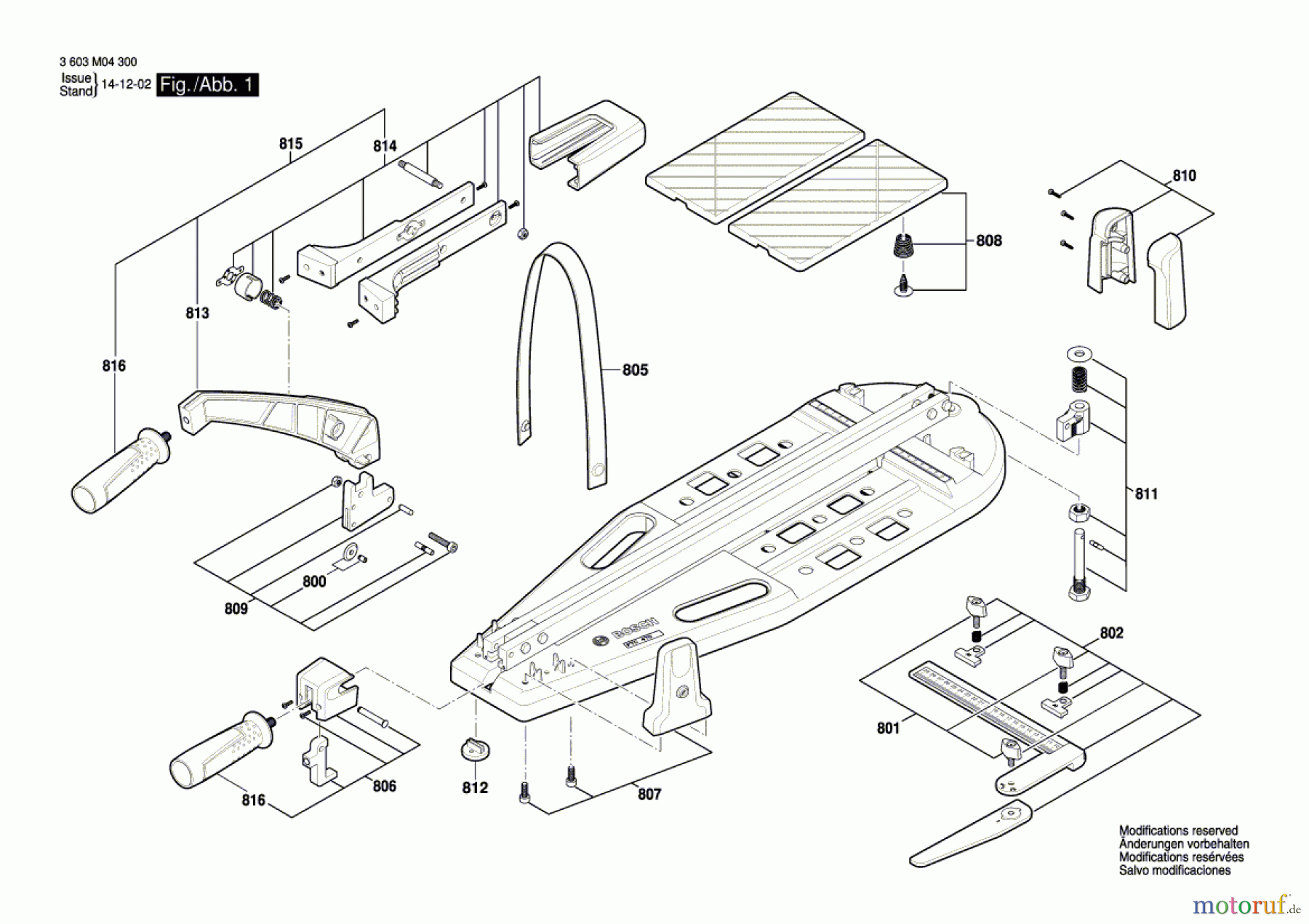  Bosch Werkzeug Fliesenschneider PTC 470 Seite 1