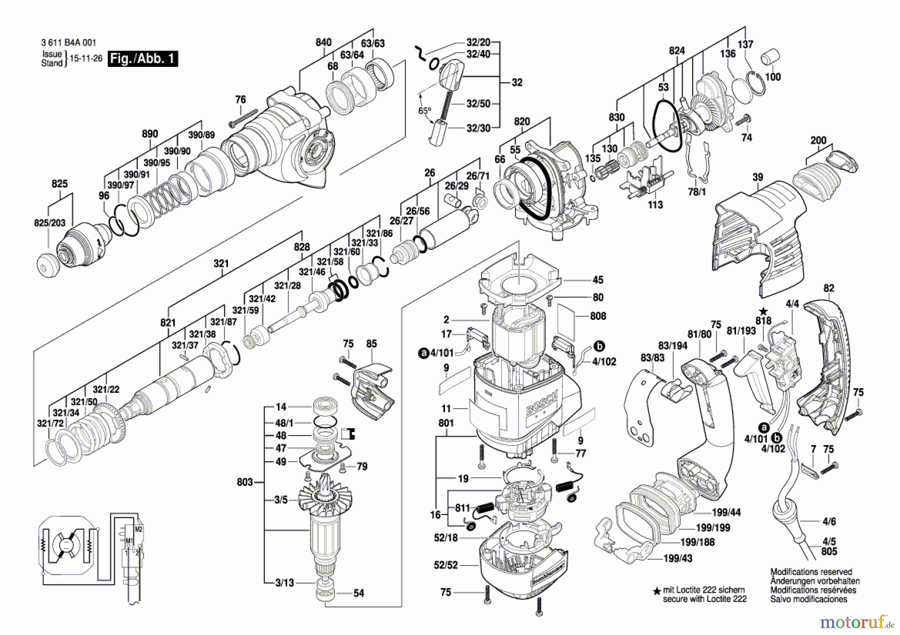  Bosch Werkzeug Bohrhammer GBH 3-28 DFR Seite 1