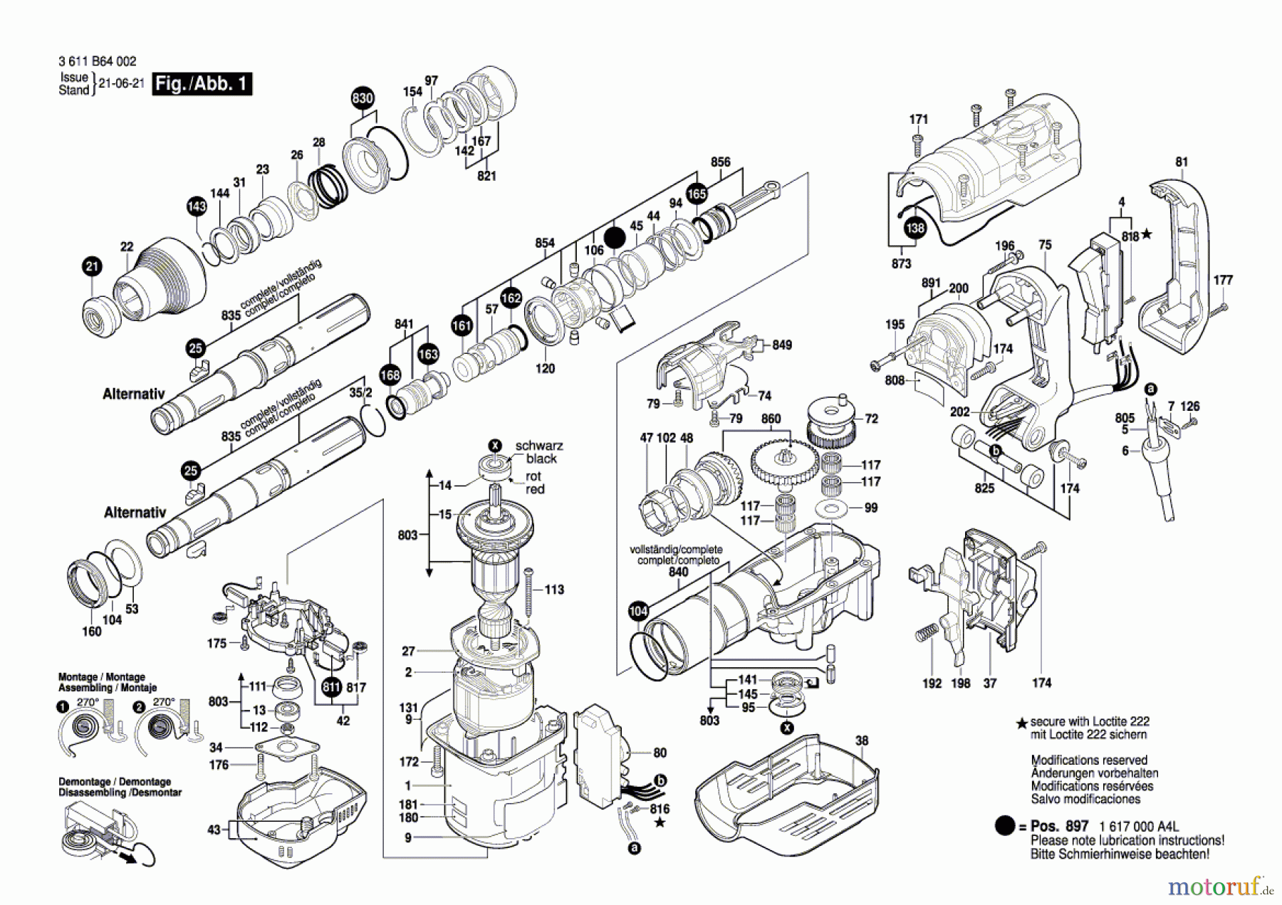  Bosch Werkzeug Bohrhammer GBH 5-40 DCE Seite 1