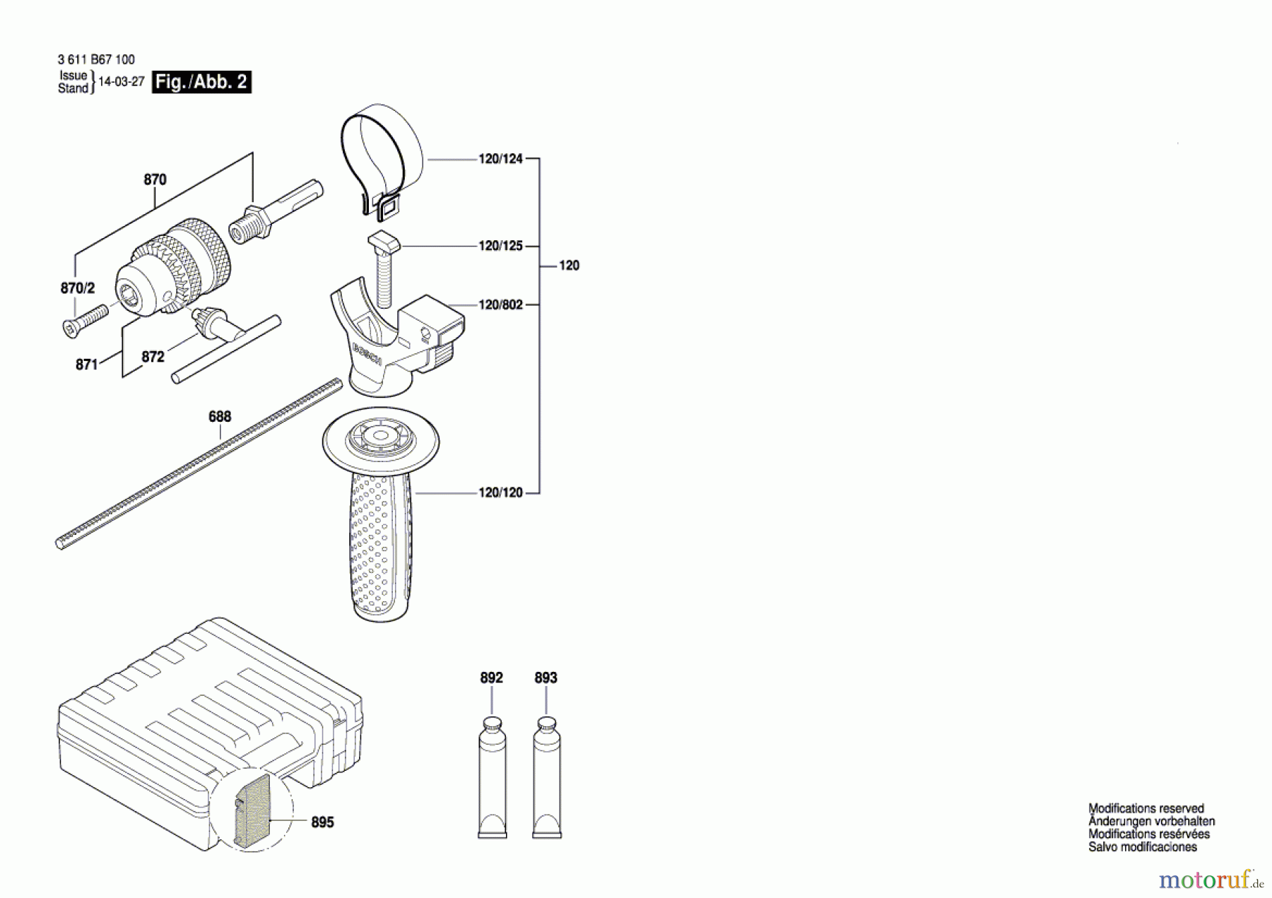  Bosch Werkzeug Bohrhammer GBH 2-28 DV Seite 2