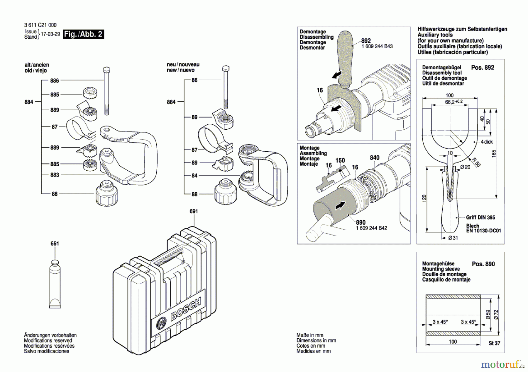  Bosch Werkzeug Schlaghammer GSH 5 CE Seite 2