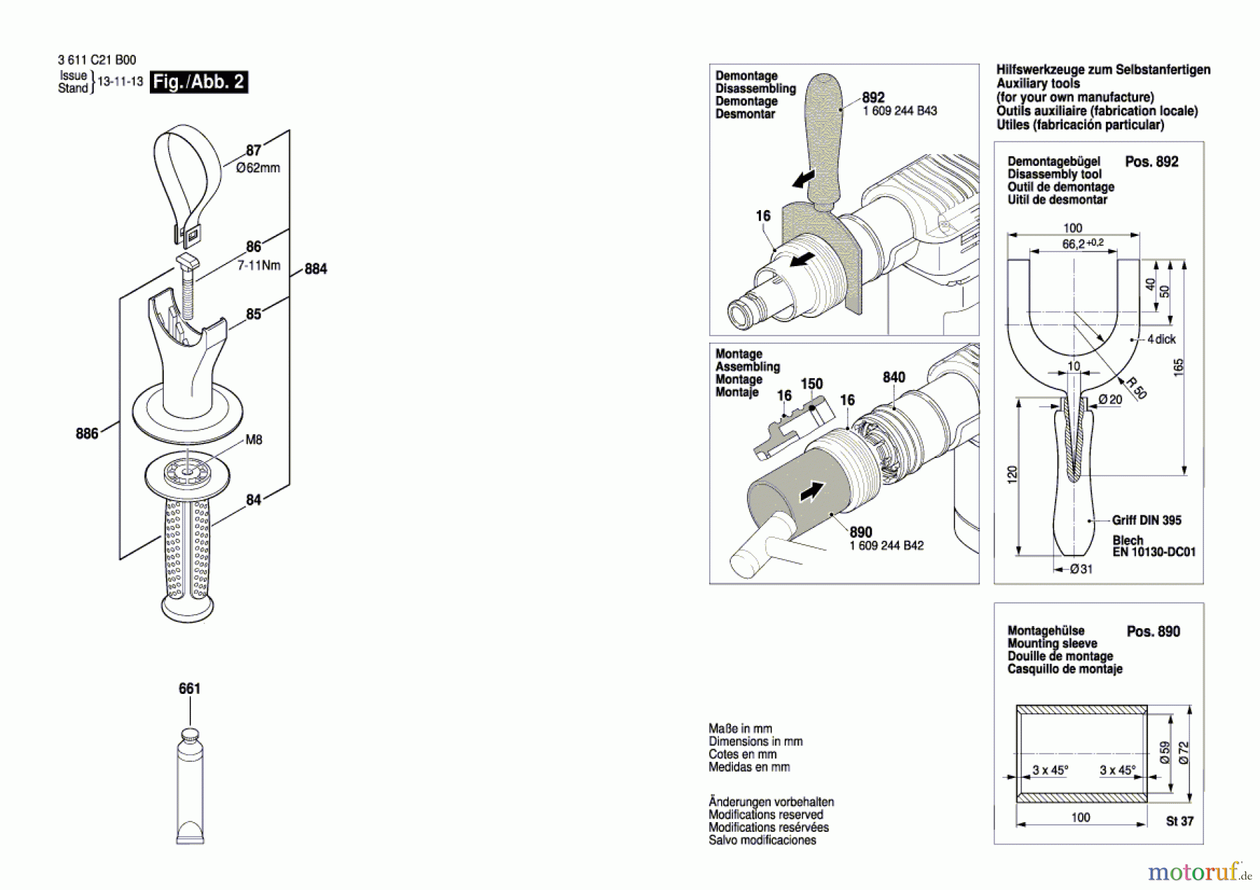  Bosch Werkzeug Schlaghammer BTI-SH 5 VE Seite 2