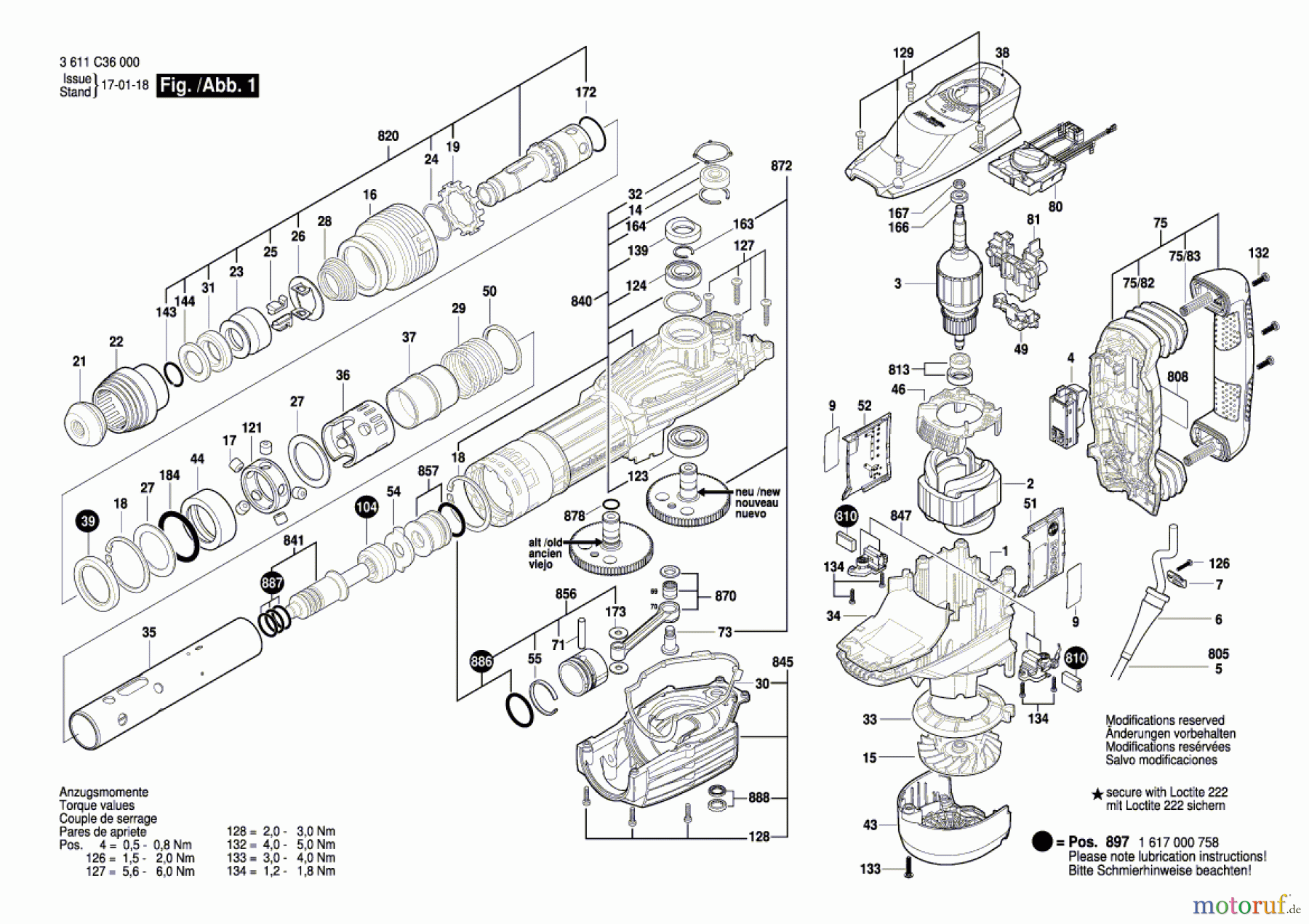  Bosch Werkzeug Schlaghammer GSH 11 VC Seite 1