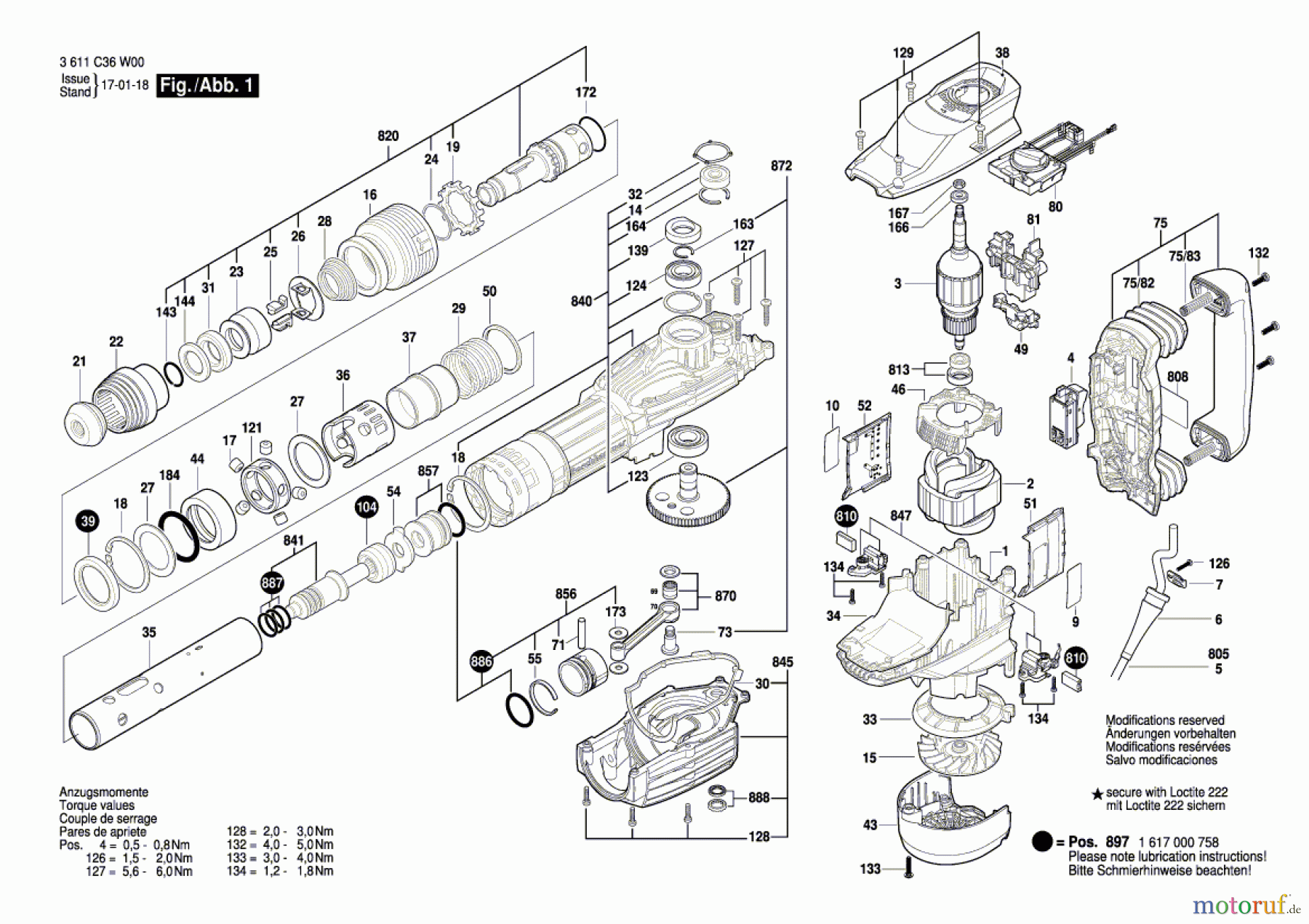  Bosch Werkzeug Schlaghammer MH 11-XE Seite 1