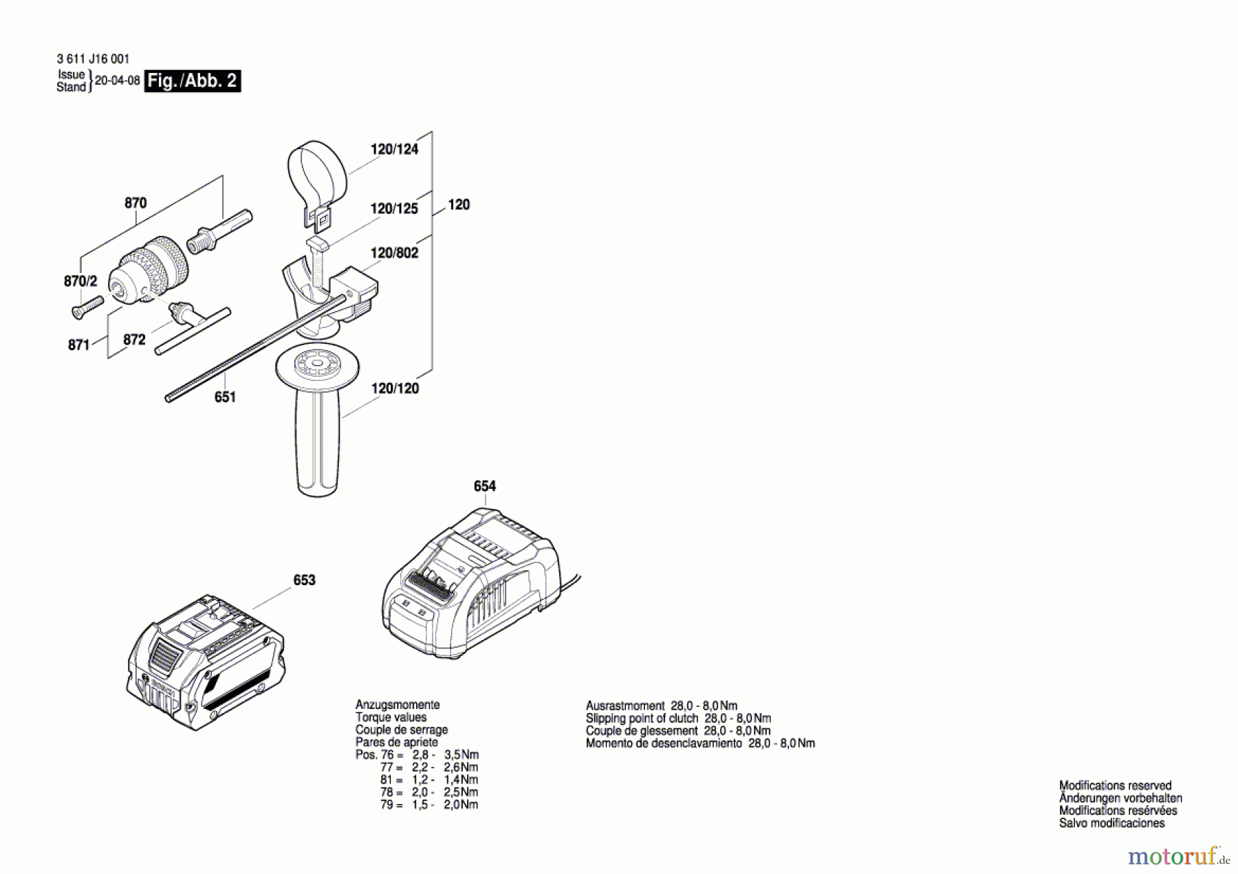  Bosch Werkzeug Bohrhammer GBH 18V-26D Seite 2