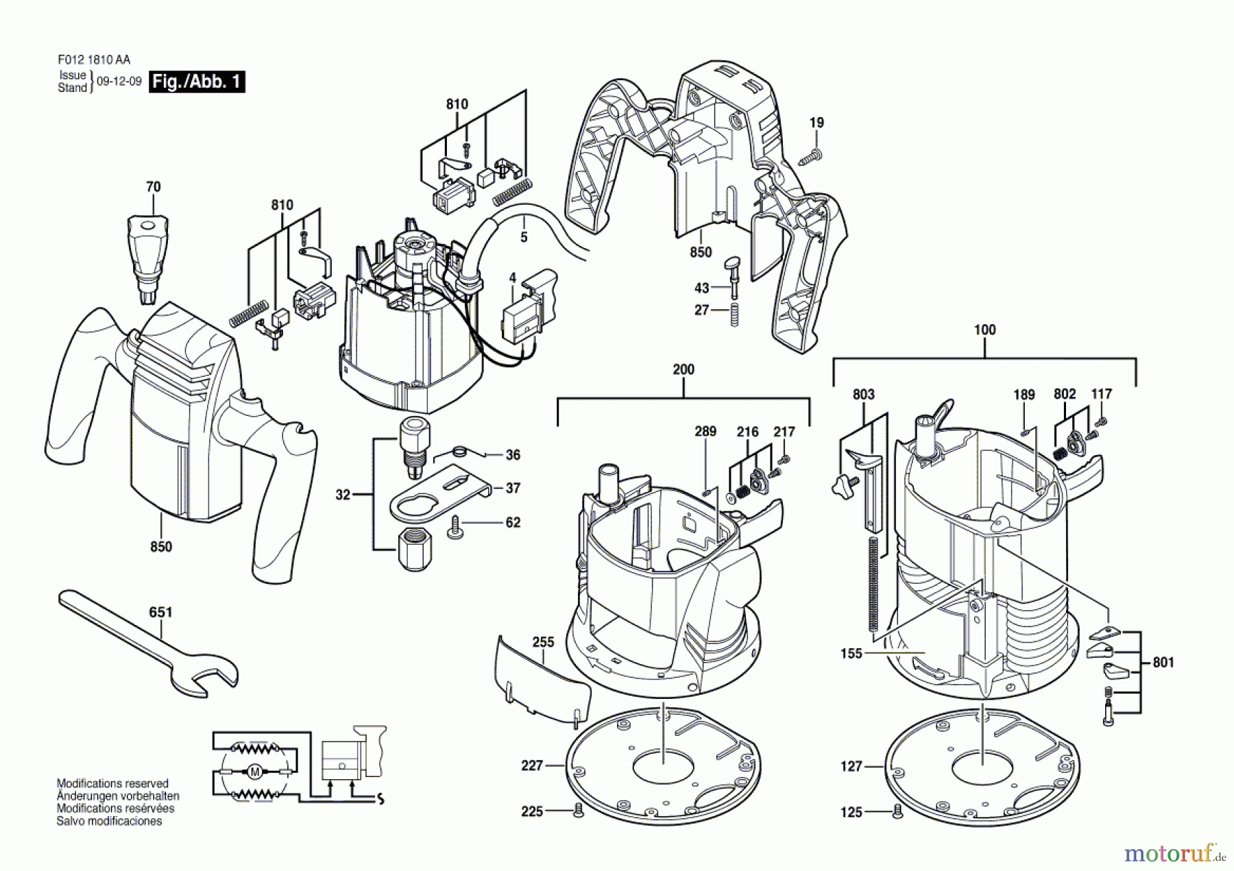  Bosch Werkzeug Motorregeleinheit 1810 Seite 1
