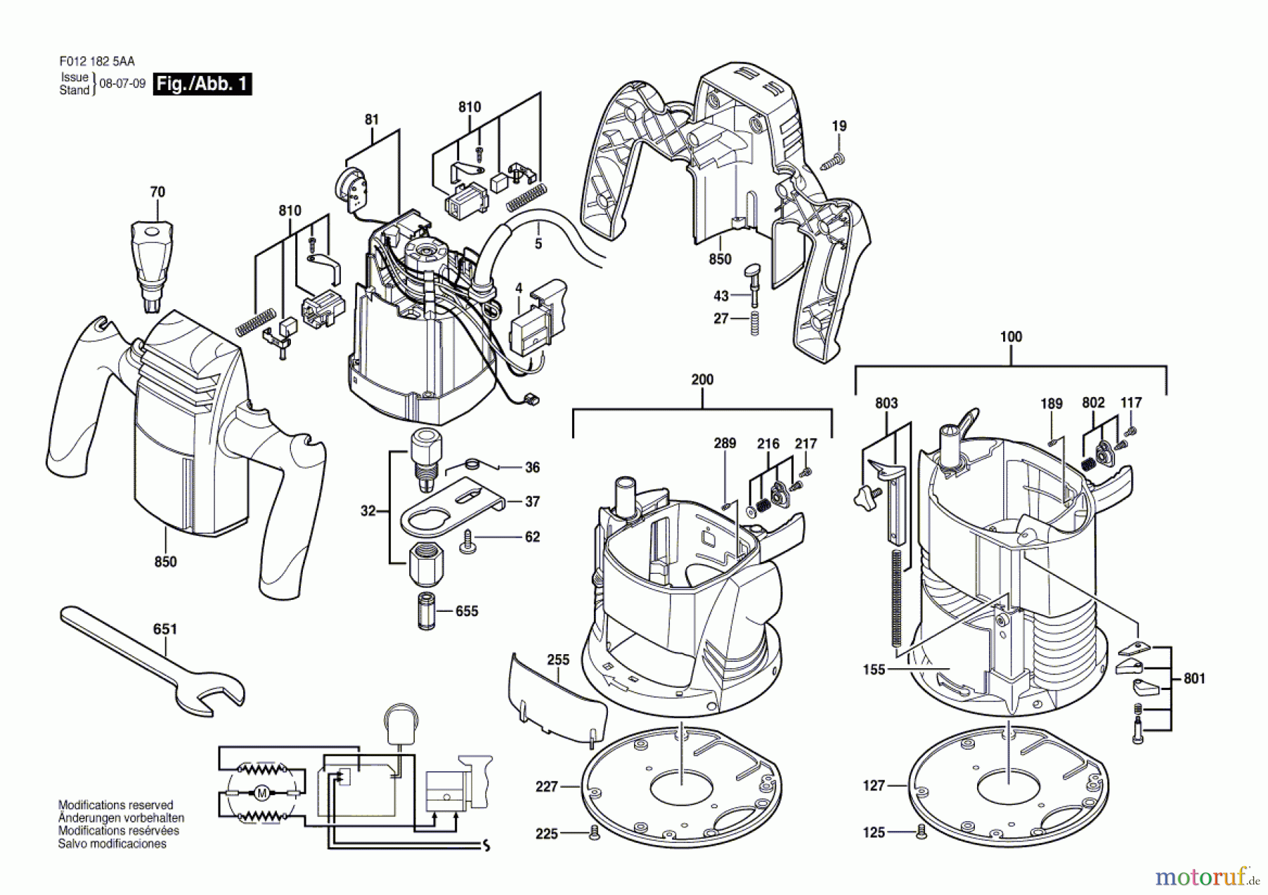  Bosch Werkzeug Motorregeleinheit 1825 Seite 1