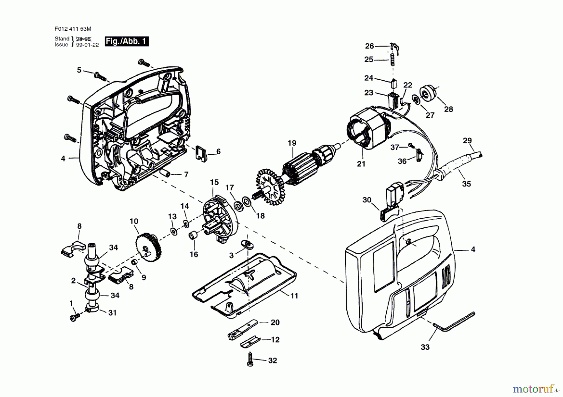  Bosch Werkzeug Stichsäge 4115-80 Seite 1