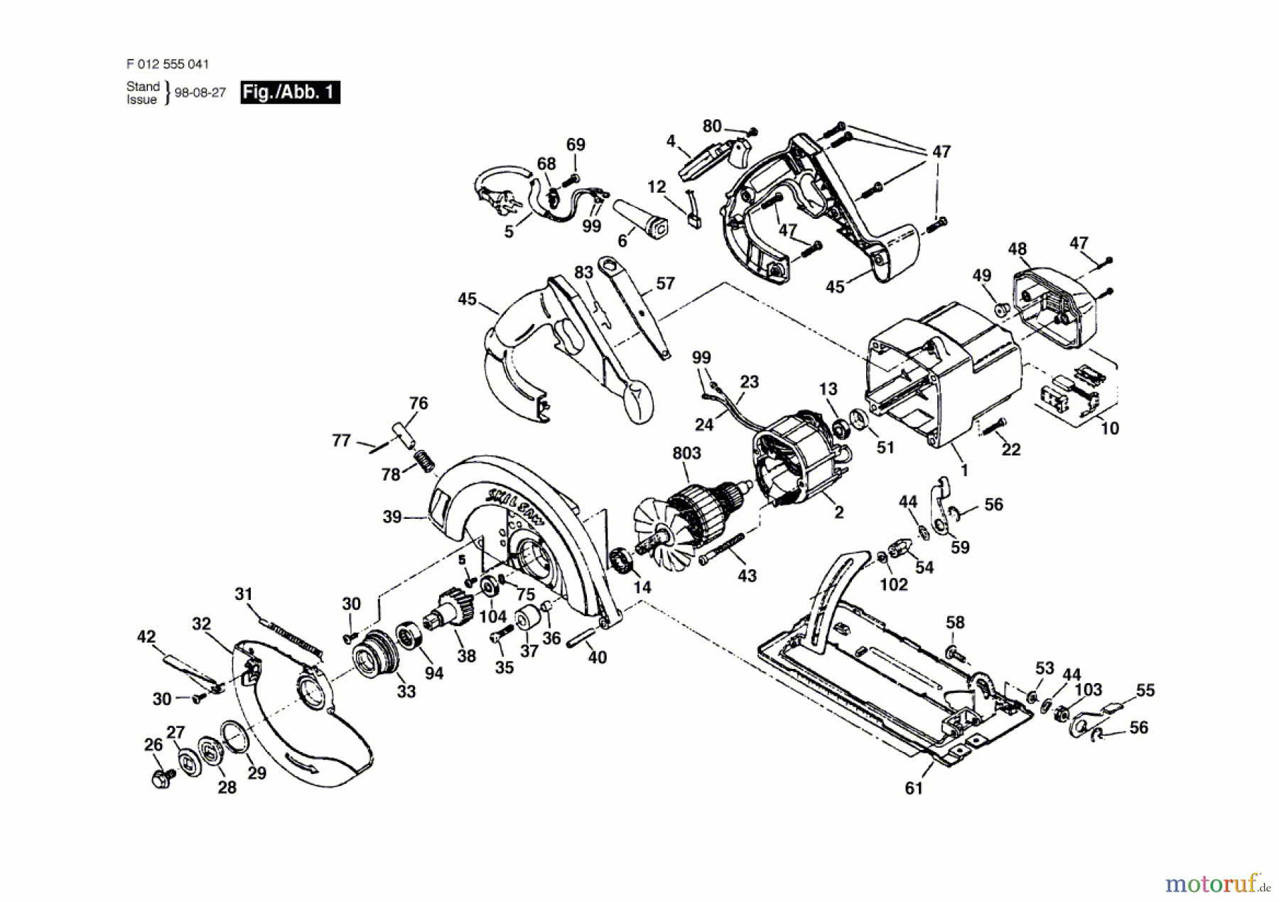  Bosch Werkzeug Gw-Handkreissäge HD 5550-41 Seite 1
