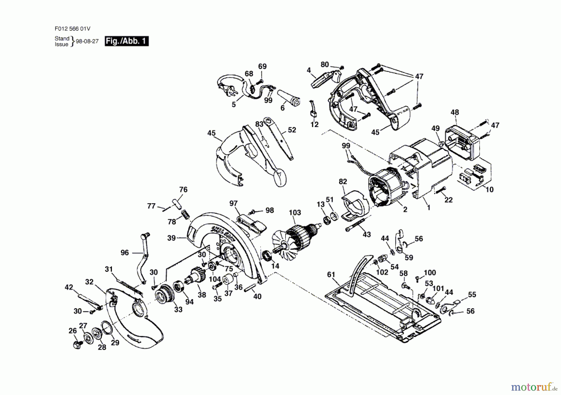  Bosch Werkzeug Gw-Handkreissäge HD 5660-41 Seite 1