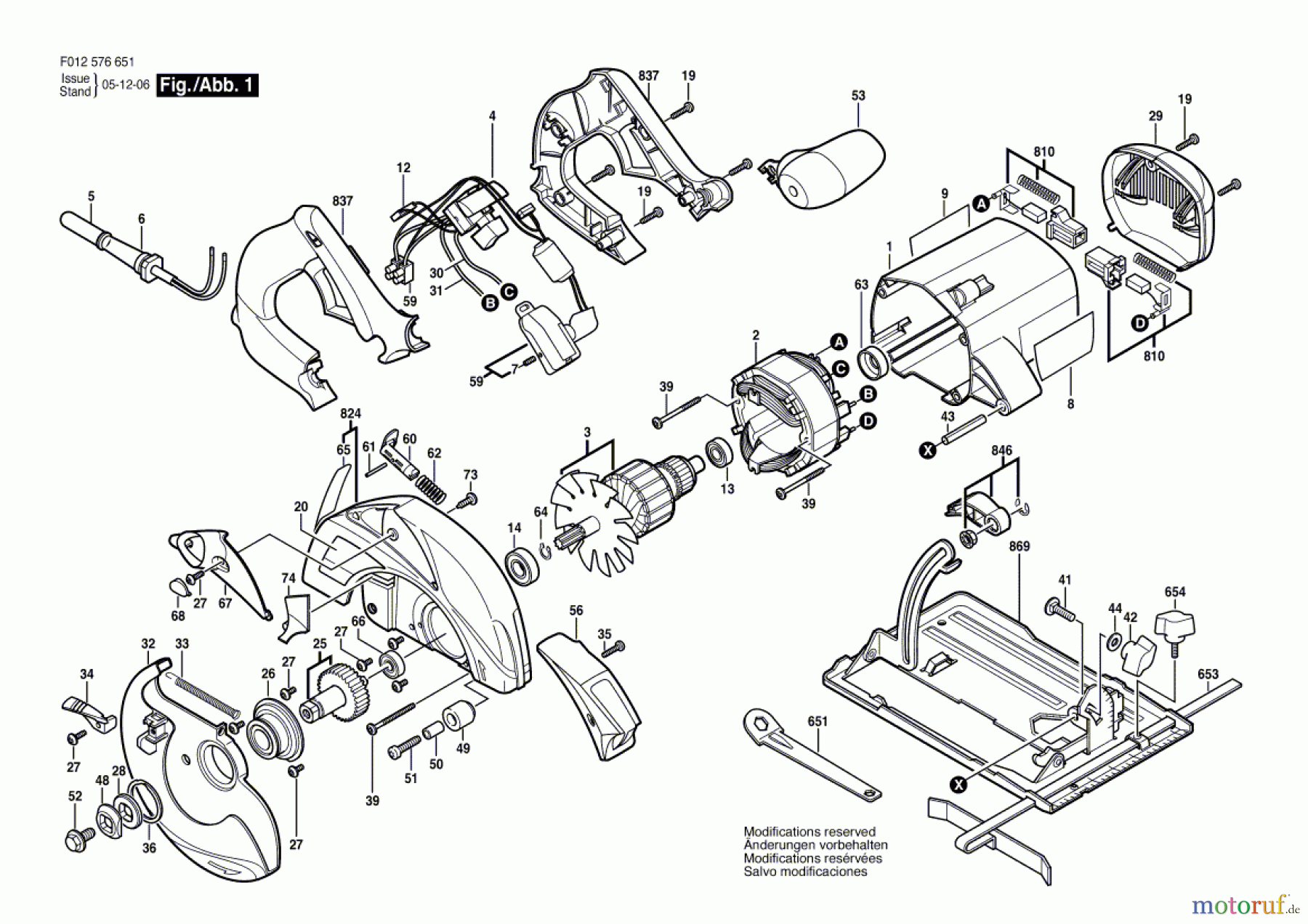  Bosch Werkzeug Handkreissäge 5766 Seite 1