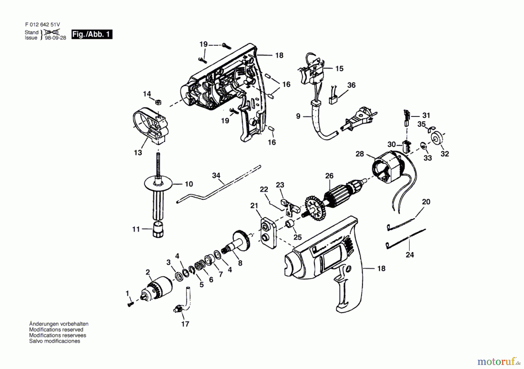  Bosch Werkzeug Bohrmaschine 6425-41 Seite 1