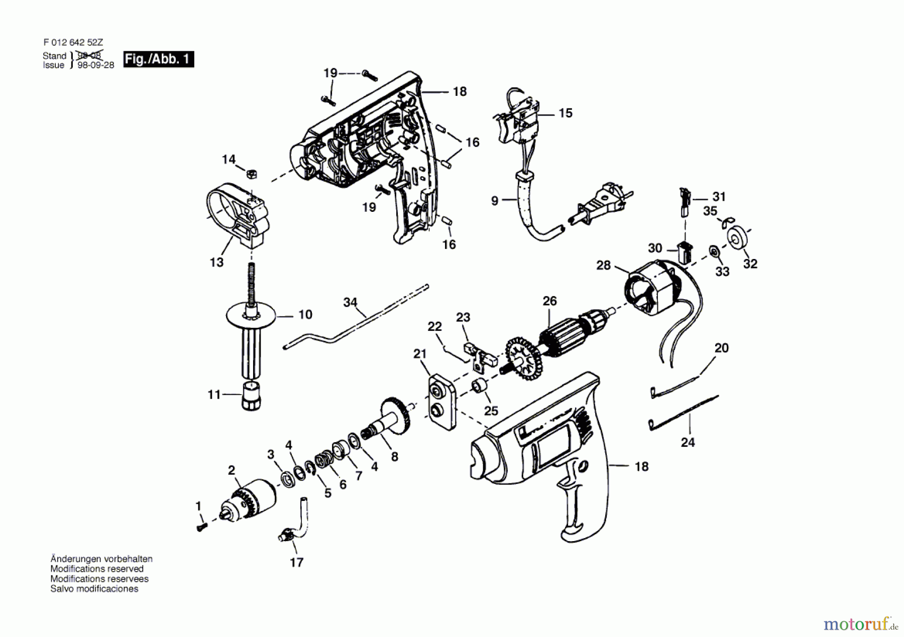  Bosch Werkzeug Bohrmaschine 6425-38 Seite 1