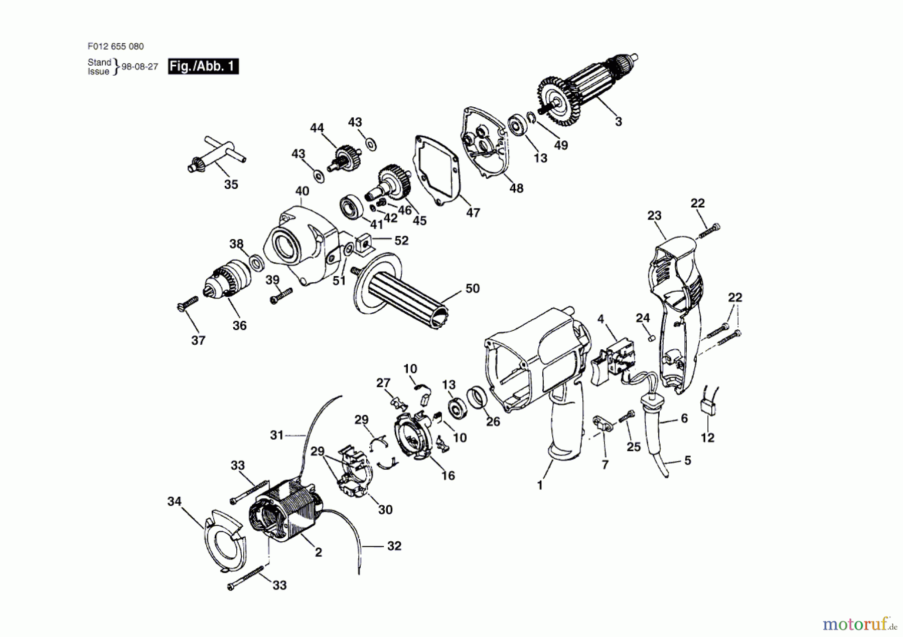  Bosch Werkzeug Bohrmaschine HD 6550-80 Seite 1
