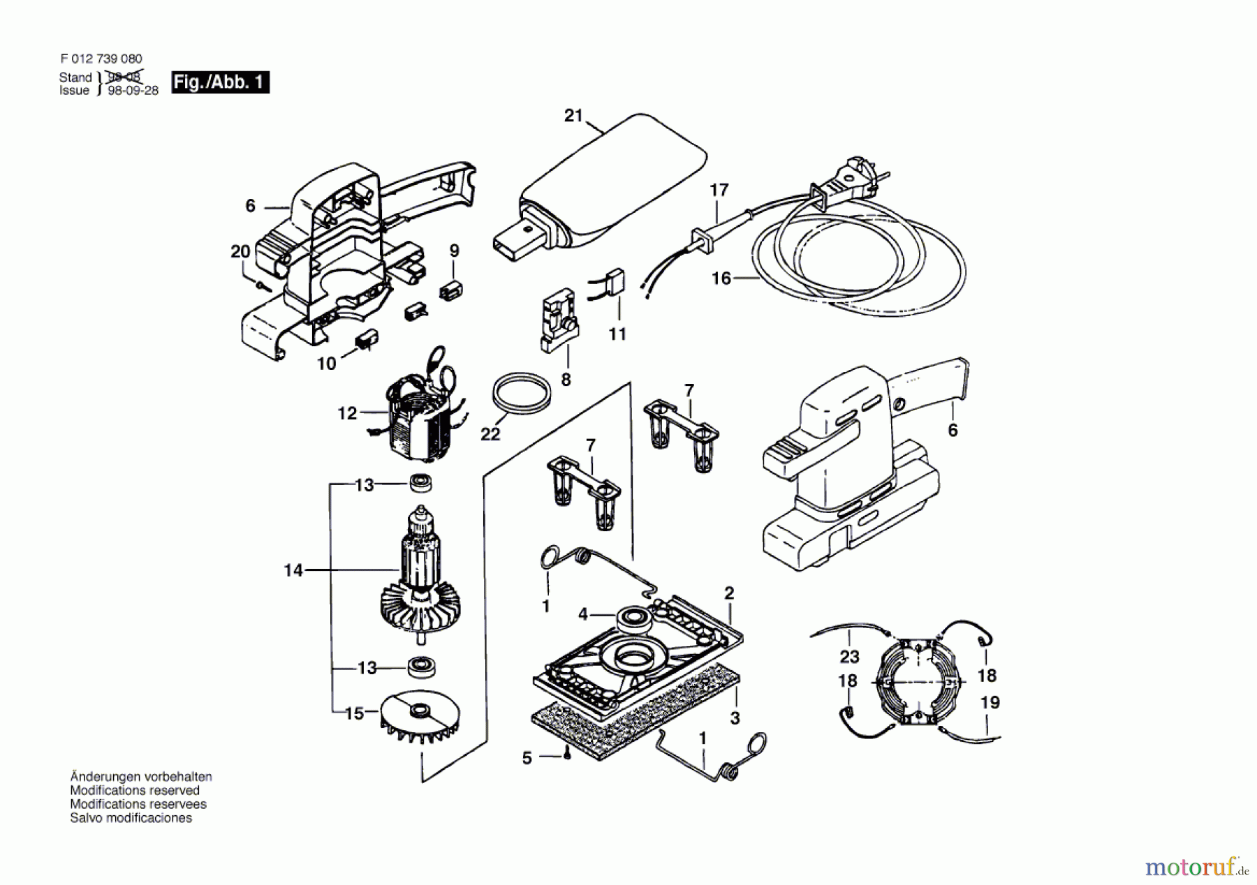  Bosch Werkzeug Gw-Schwingschleifer 7390-80 Seite 1