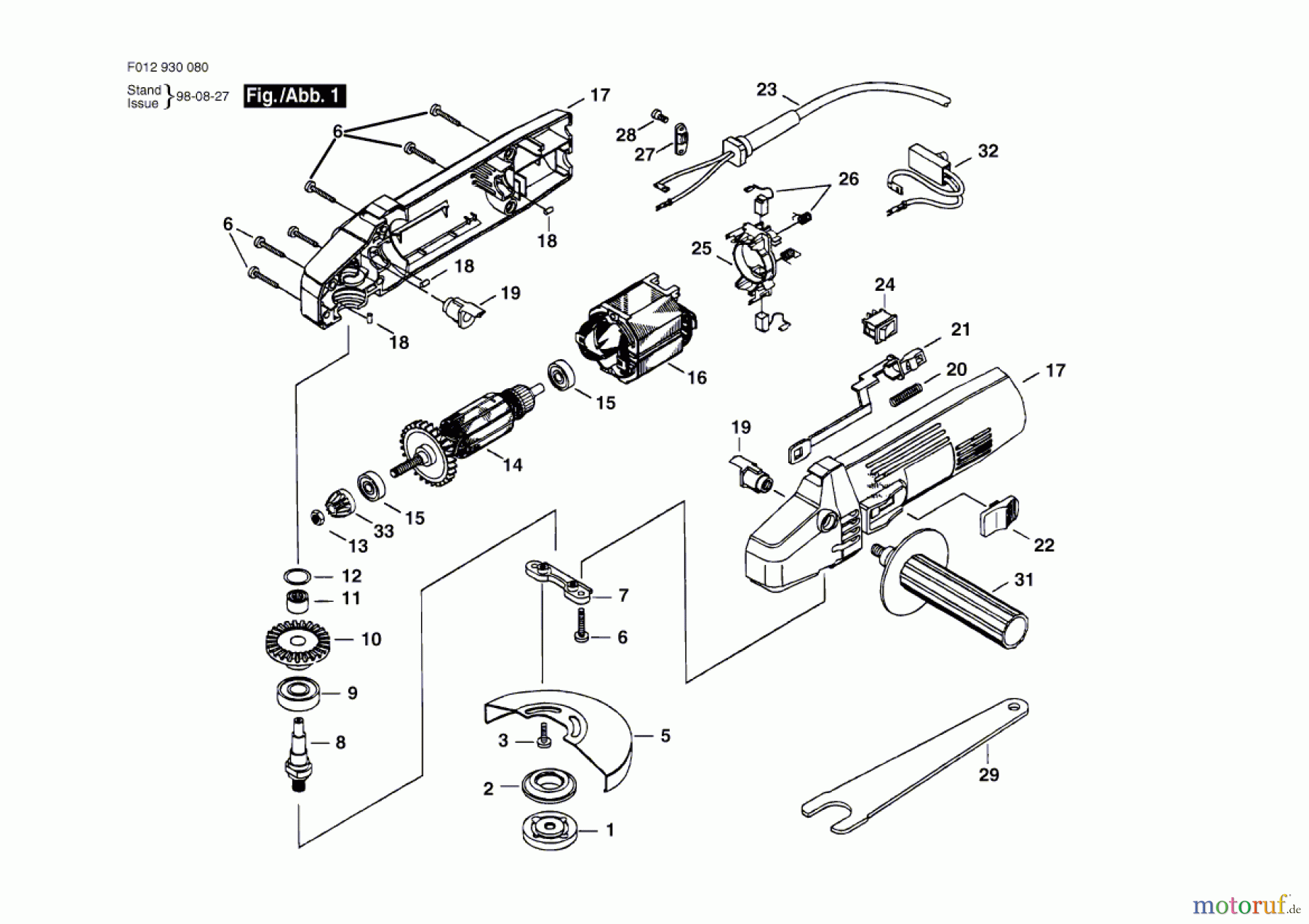  Bosch Werkzeug Hw-Winkelschleifer 9300-80 Seite 1