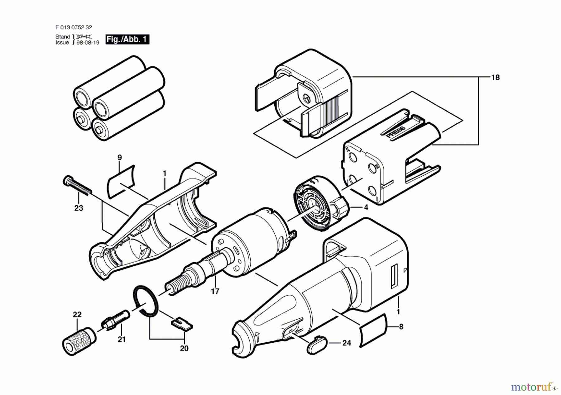  Bosch Werkzeug Drehwerkzeug 752 Seite 1