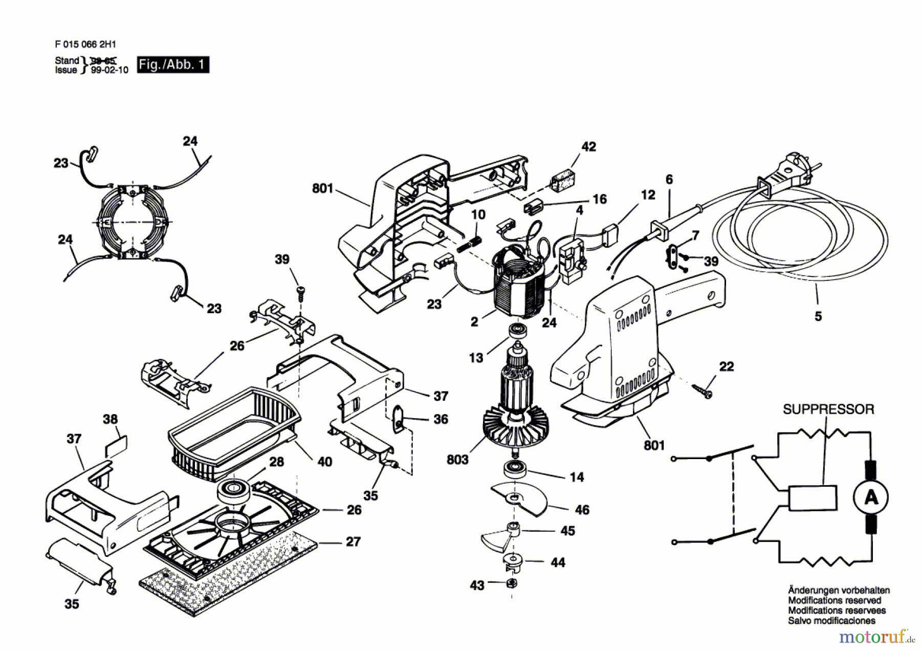  Bosch Werkzeug Schwingschleifer 663H1 Seite 1