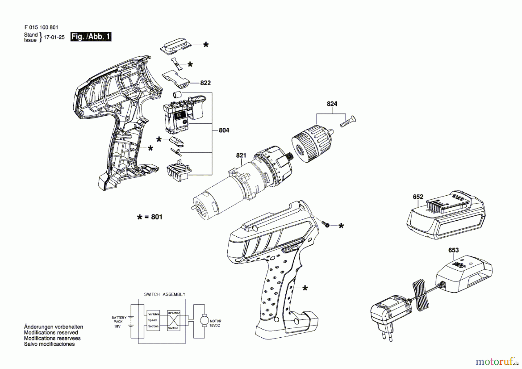 Bosch Akku Werkzeug Akku-Bohrschrauber 1008 Seite 1