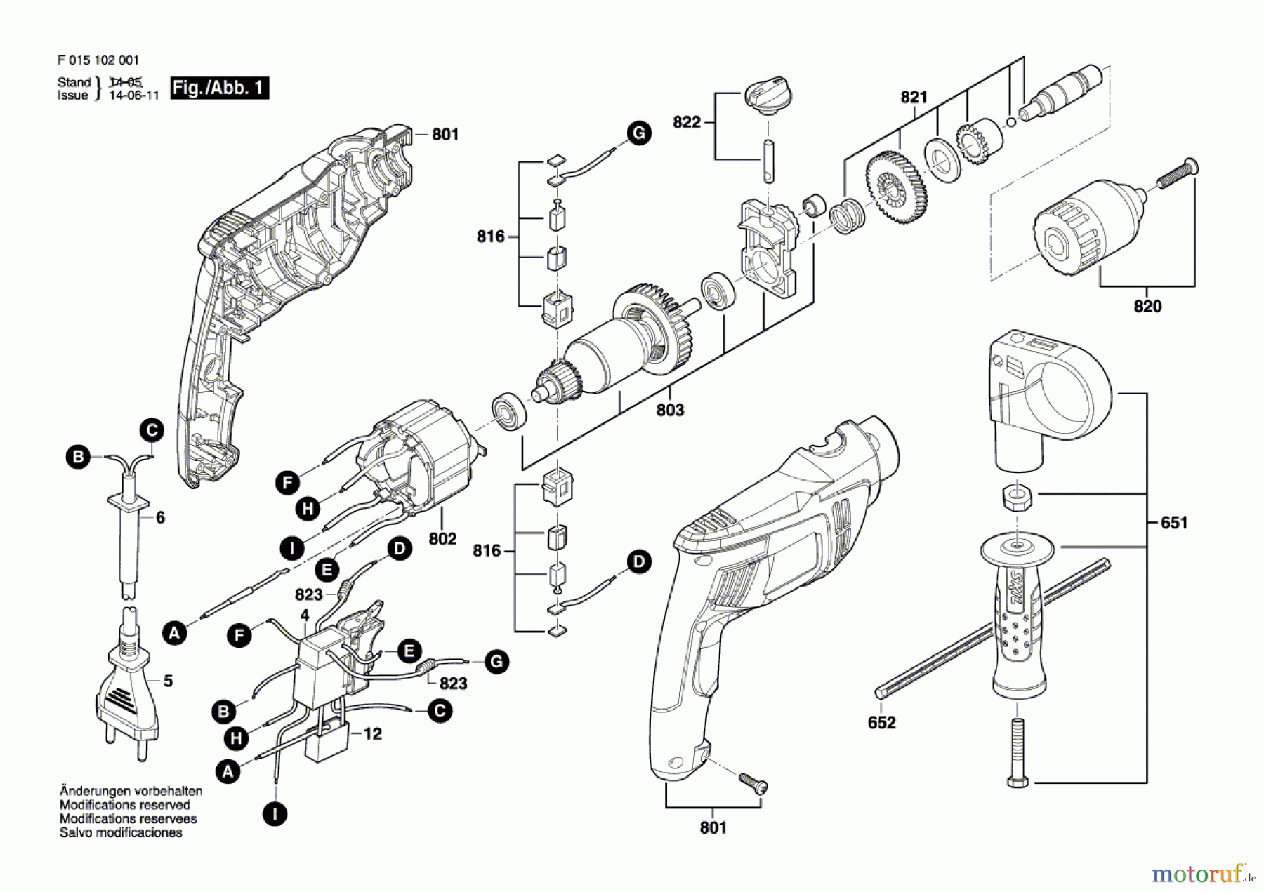  Bosch Werkzeug Schlagbohrmaschine 1020 Seite 1