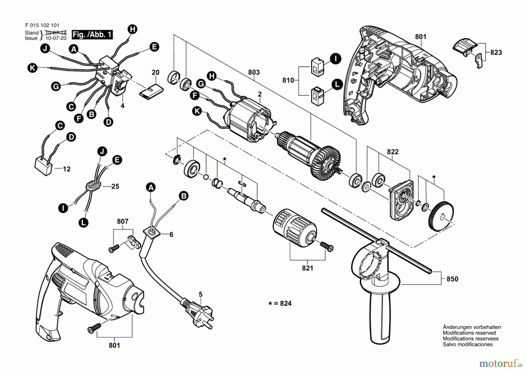  Bosch Werkzeug Schlagbohrmaschine 1021 Seite 1