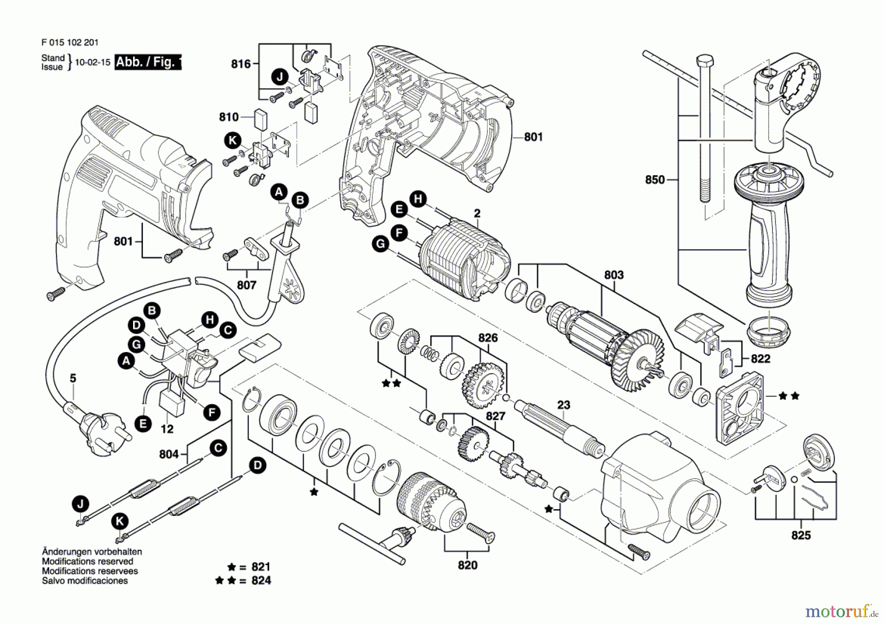  Bosch Werkzeug Schlagbohrmaschine 1022 Seite 1