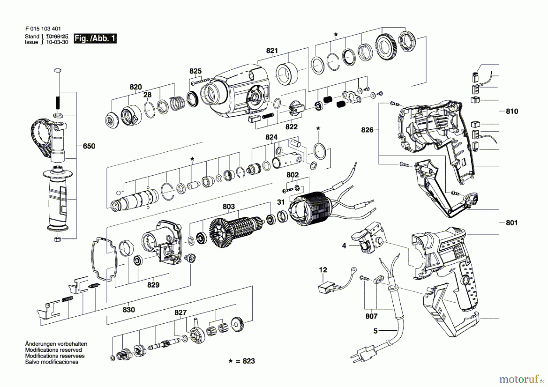  Bosch Werkzeug Bohrhammer 1034 Seite 1