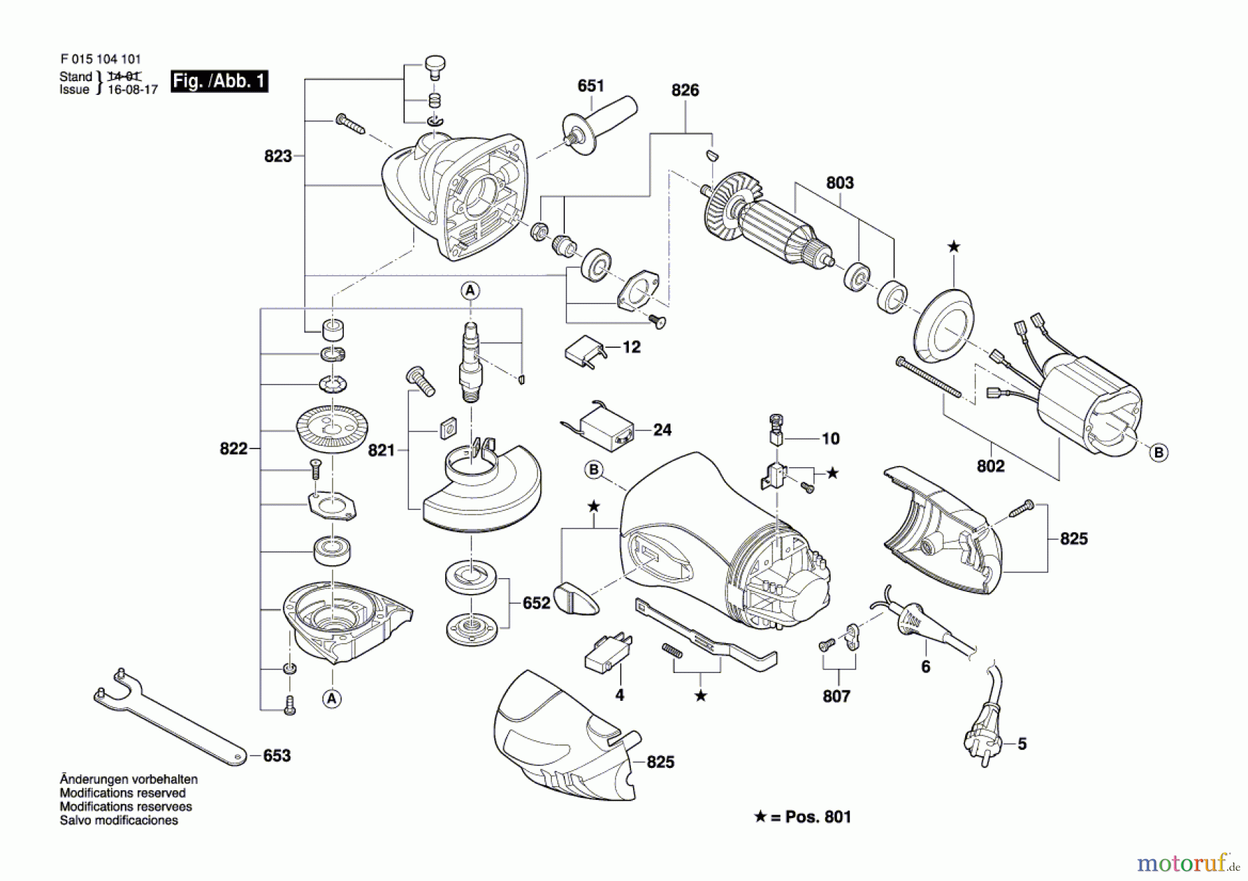  Bosch Werkzeug Winkelschleifer 1041 Seite 1