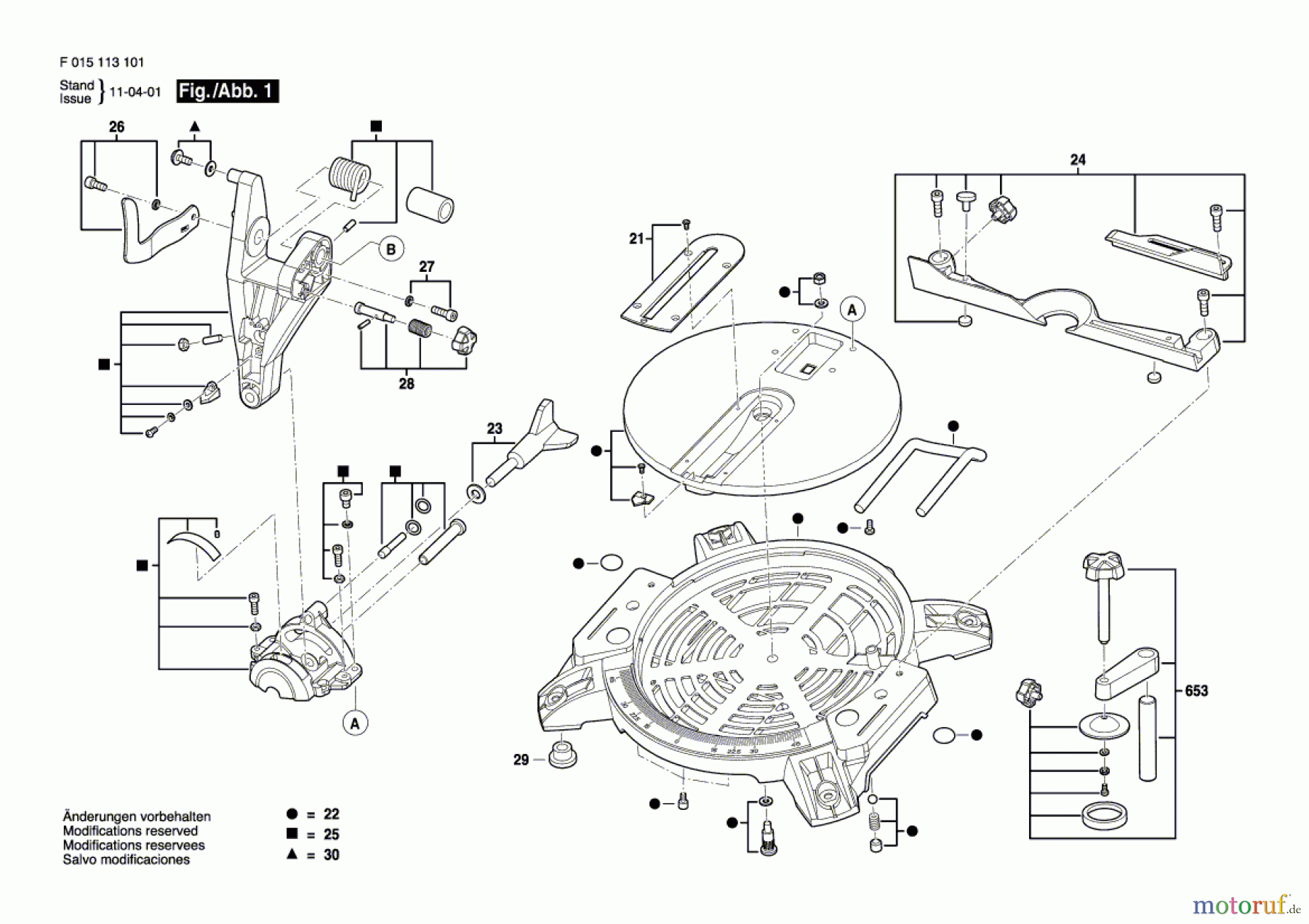  Bosch Werkzeug Tisch-/Gehrungssäge 1131 Seite 1