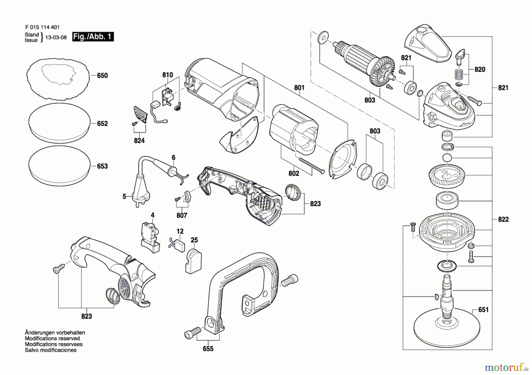  Bosch Werkzeug Winkelpolierer 1144 Seite 1