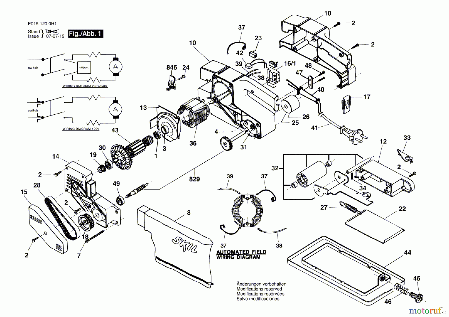  Bosch Werkzeug Bandschleifer 1200H1 Seite 1