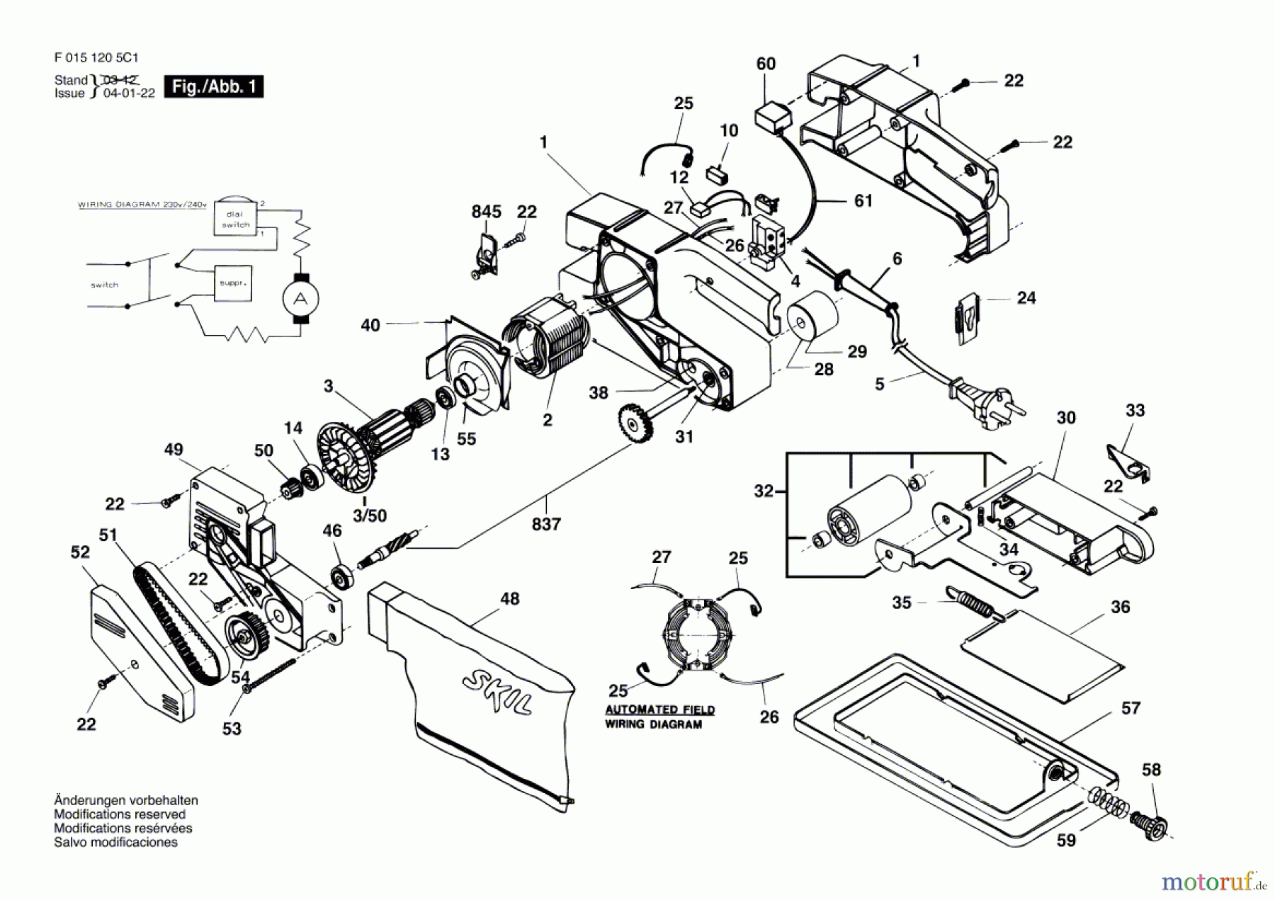 Bosch Werkzeug Bandschleifer 1205H1 Seite 1