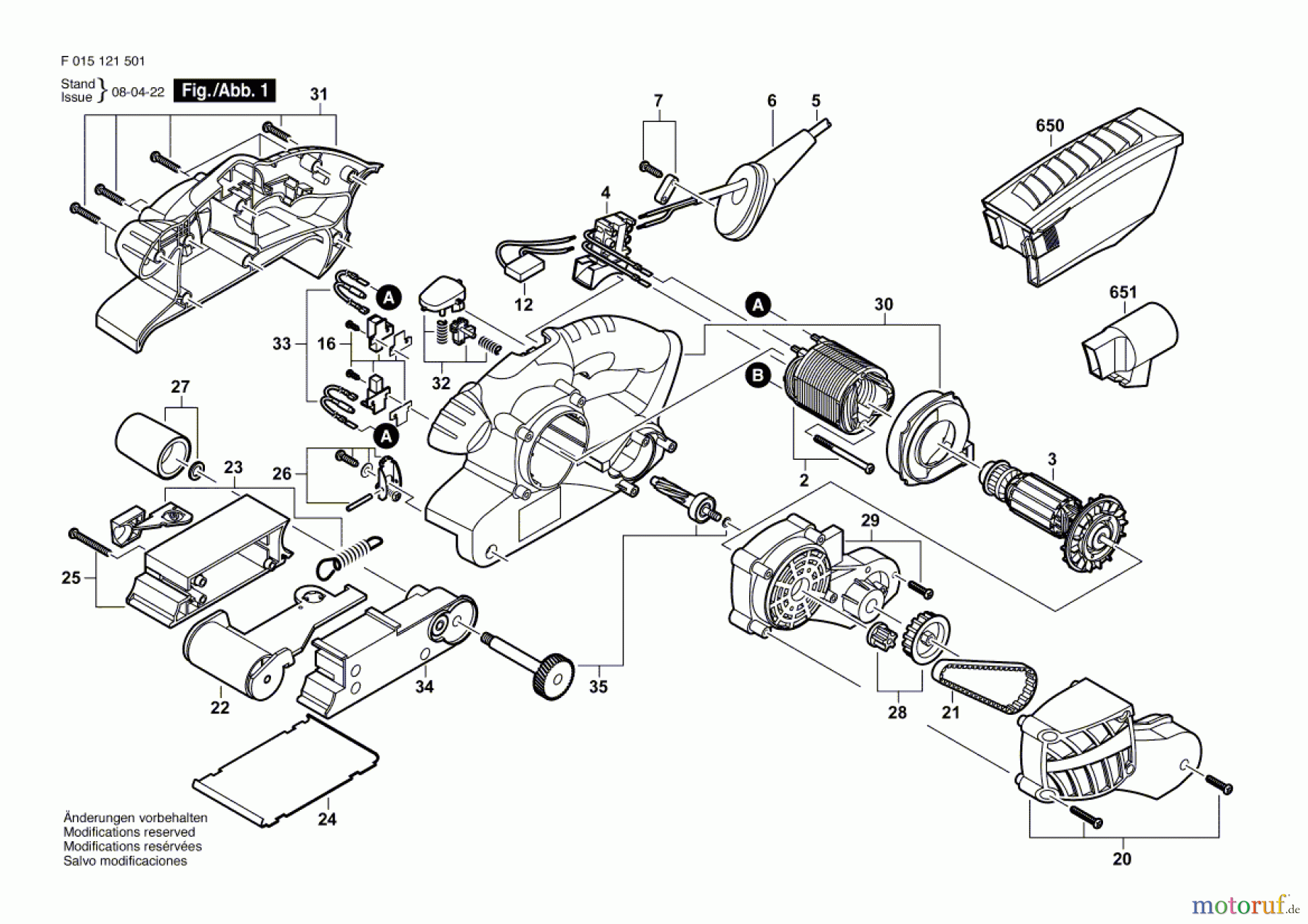  Bosch Werkzeug Bandschleifer 1215 Seite 1