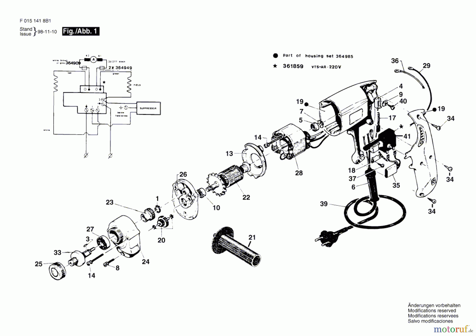  Bosch Werkzeug Bohrmaschine 1418H1 Seite 1