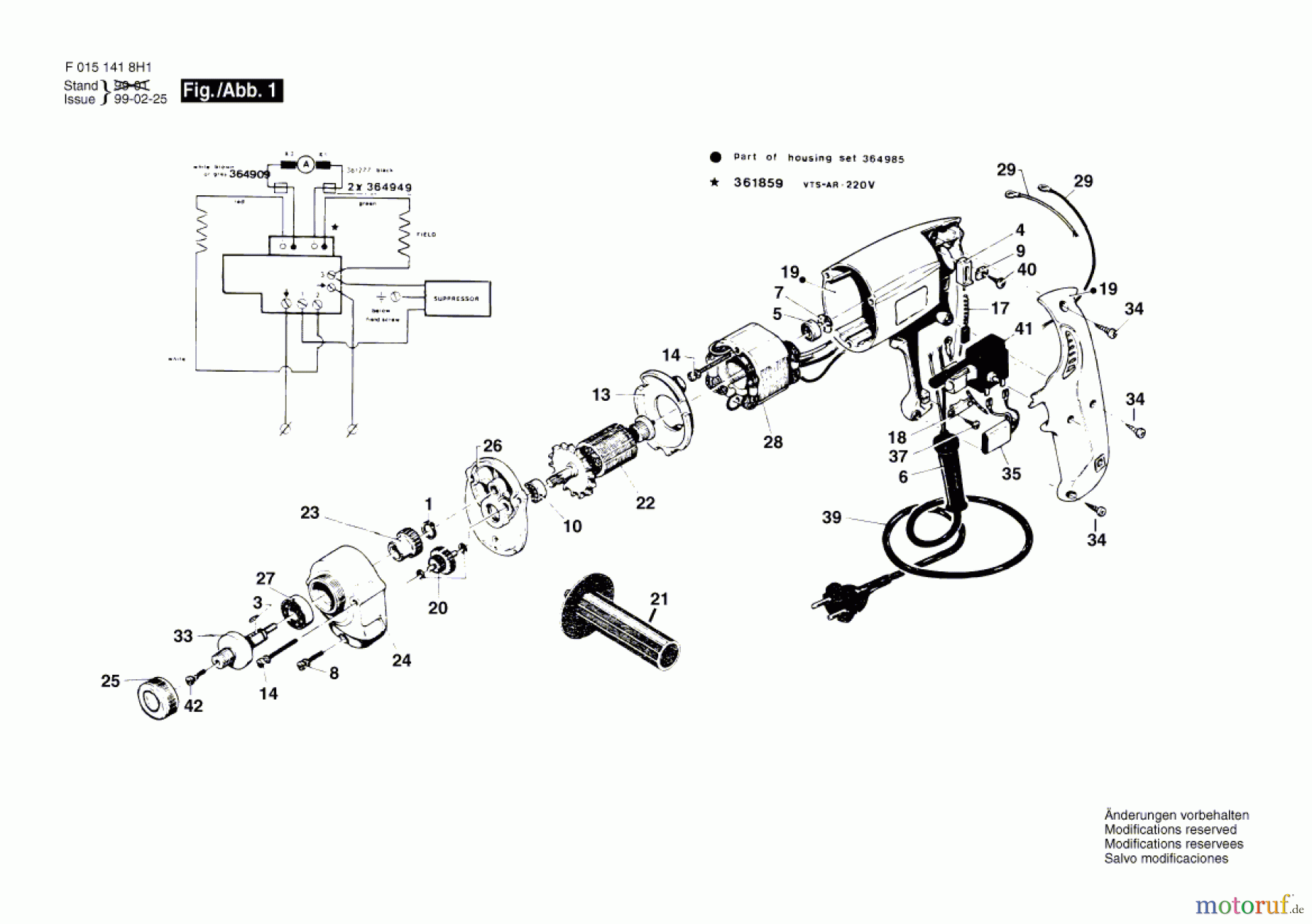  Bosch Werkzeug Bohrmaschine 1418H1 Seite 1