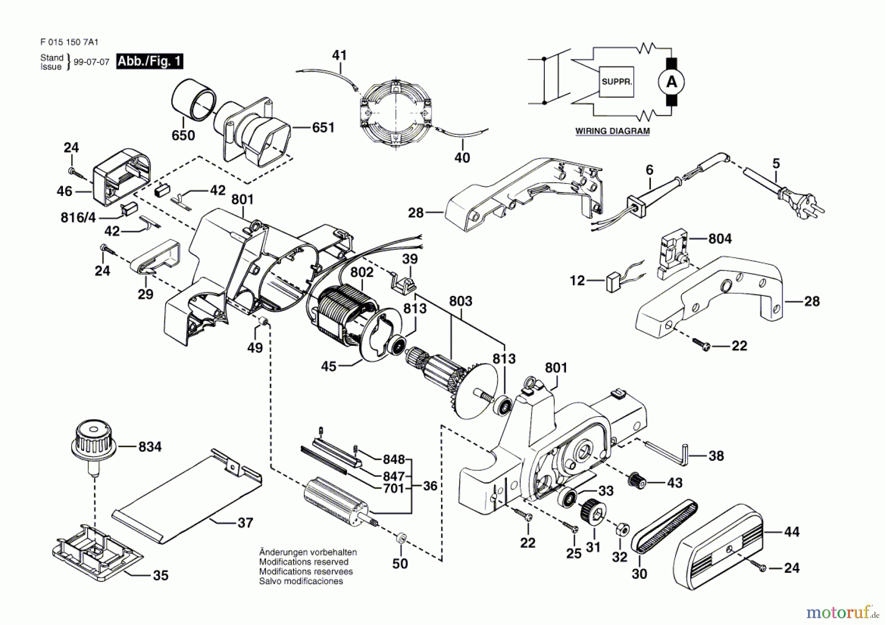  Bosch Werkzeug Handhobel 1507 Seite 1