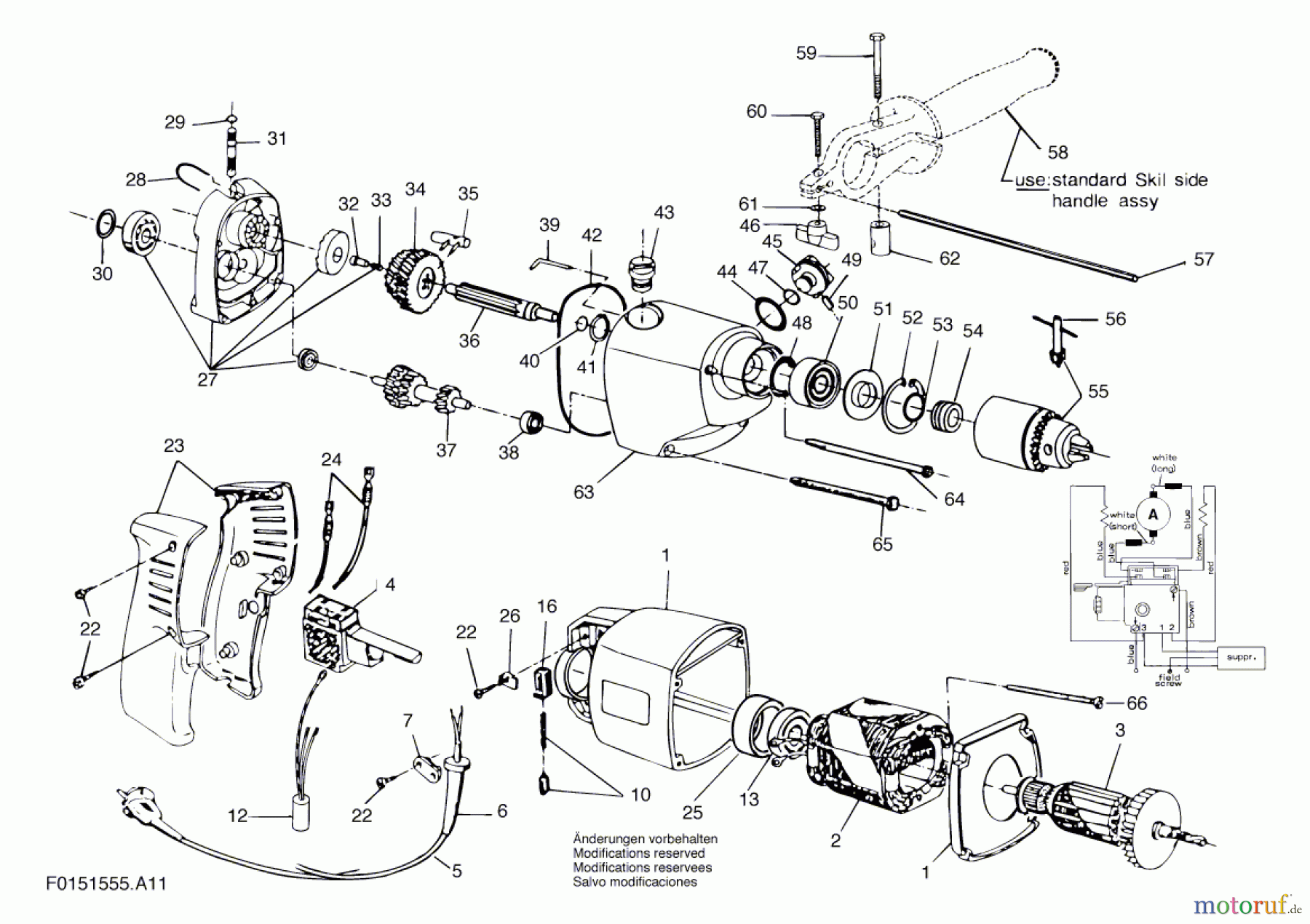  Bosch Werkzeug Bohrmaschine 1555H1 Seite 1