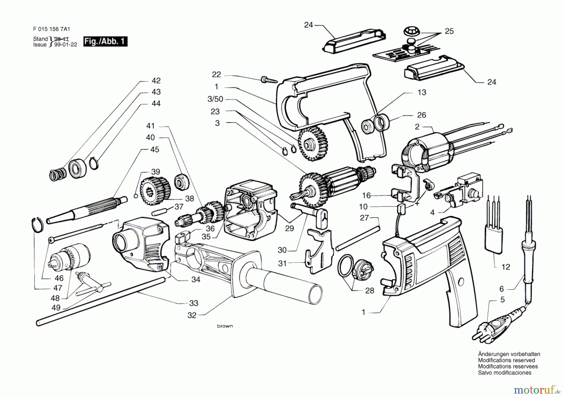  Bosch Werkzeug Hammer/Elektrowerkzeug 1567H1 Seite 1