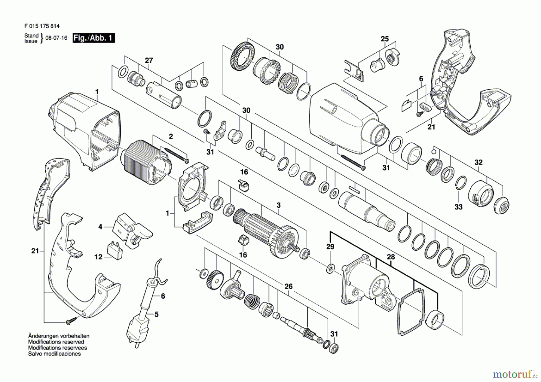  Bosch Werkzeug Bohrhammer 1758 Seite 1