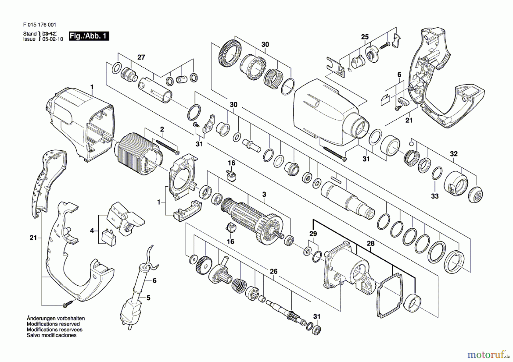  Bosch Werkzeug Bohrhammer 1760 Seite 1