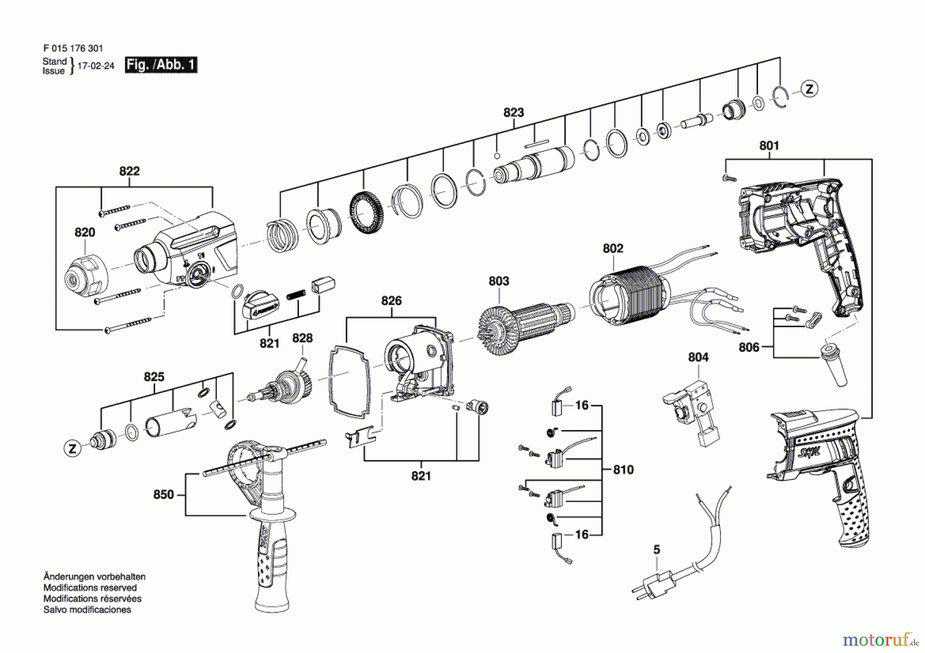  Bosch Werkzeug Bohrhammer 1763 Seite 1