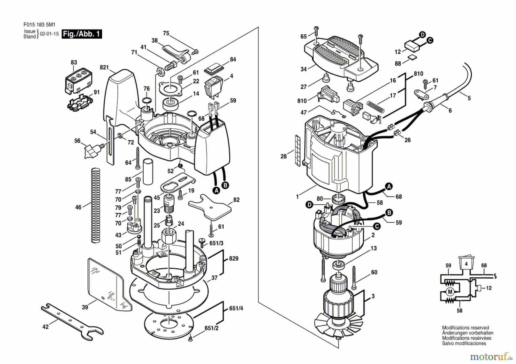  Bosch Werkzeug Drehwerkzeug 1835U1 Seite 1