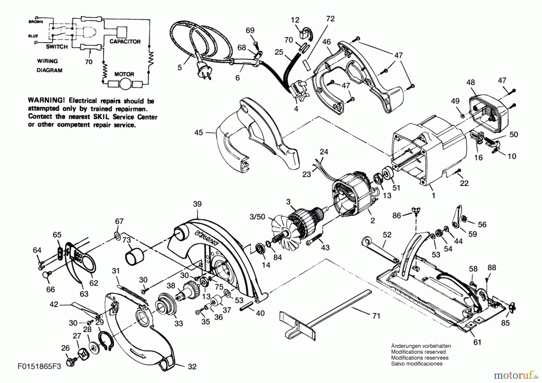  Bosch Werkzeug Gw-Handkreissäge 1865U3 Seite 1